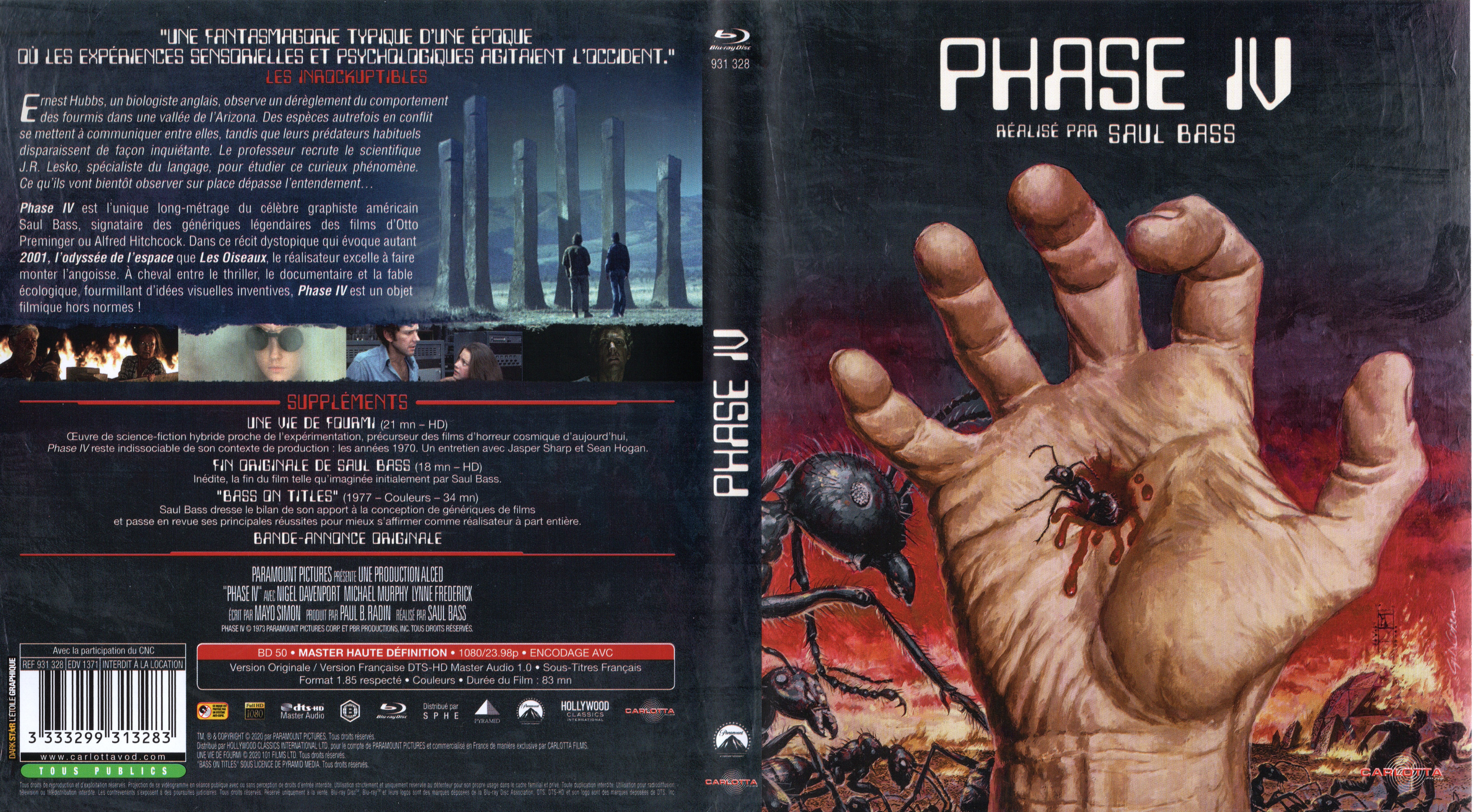 Jaquette DVD Phase IV (1973) (BLU-RAY)