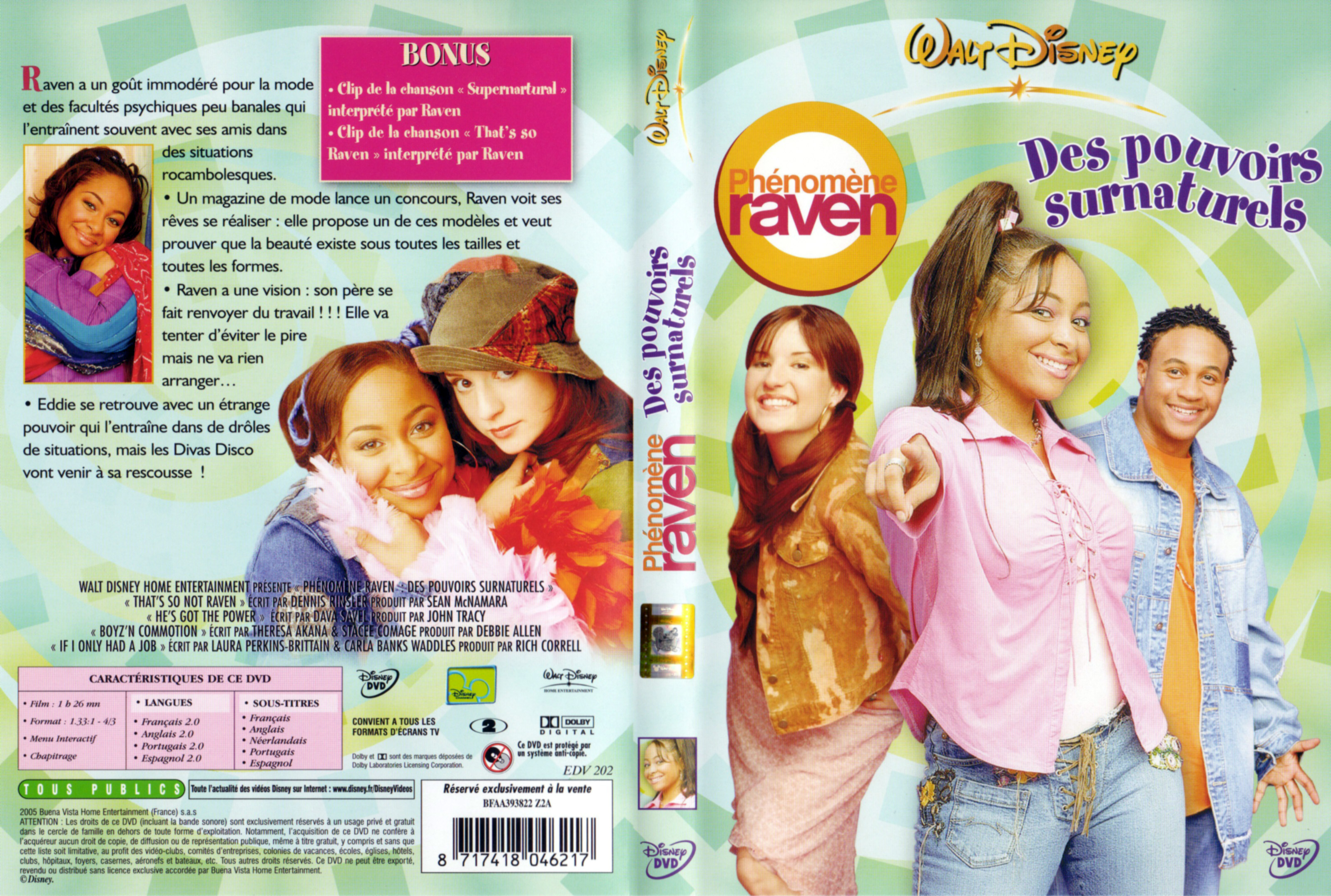 Jaquette DVD Phenomene raven - Des pouvoirs surnaturels