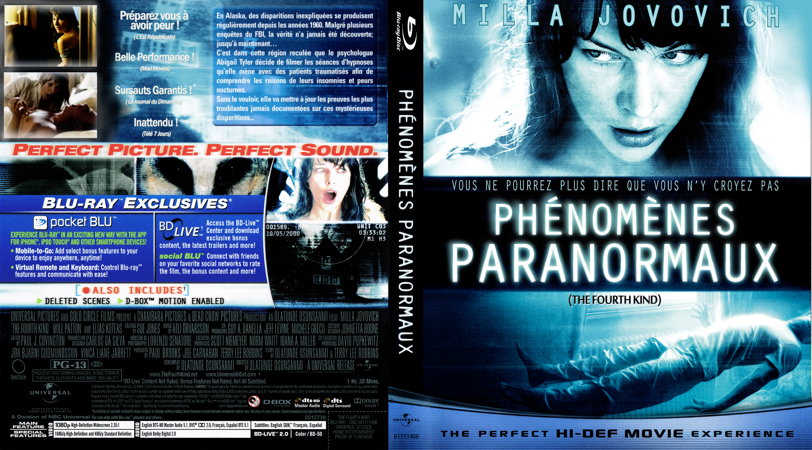 Jaquette DVD Phnomnes Paranormaux (Canadienne) (BLU-RAY)