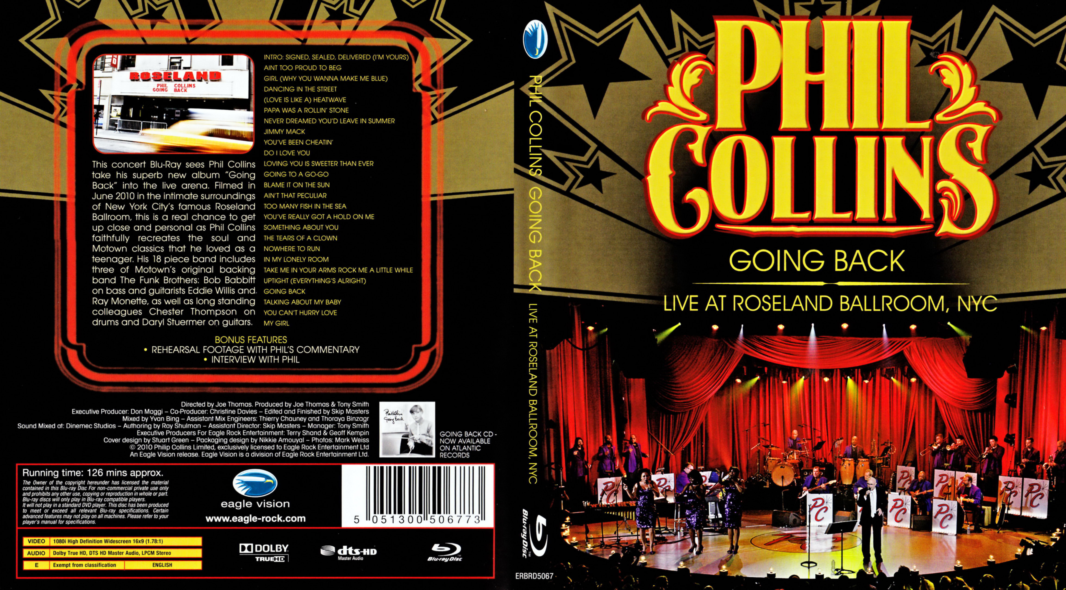 Jaquette DVD Phil Collins - Going back (BLU-RAY)