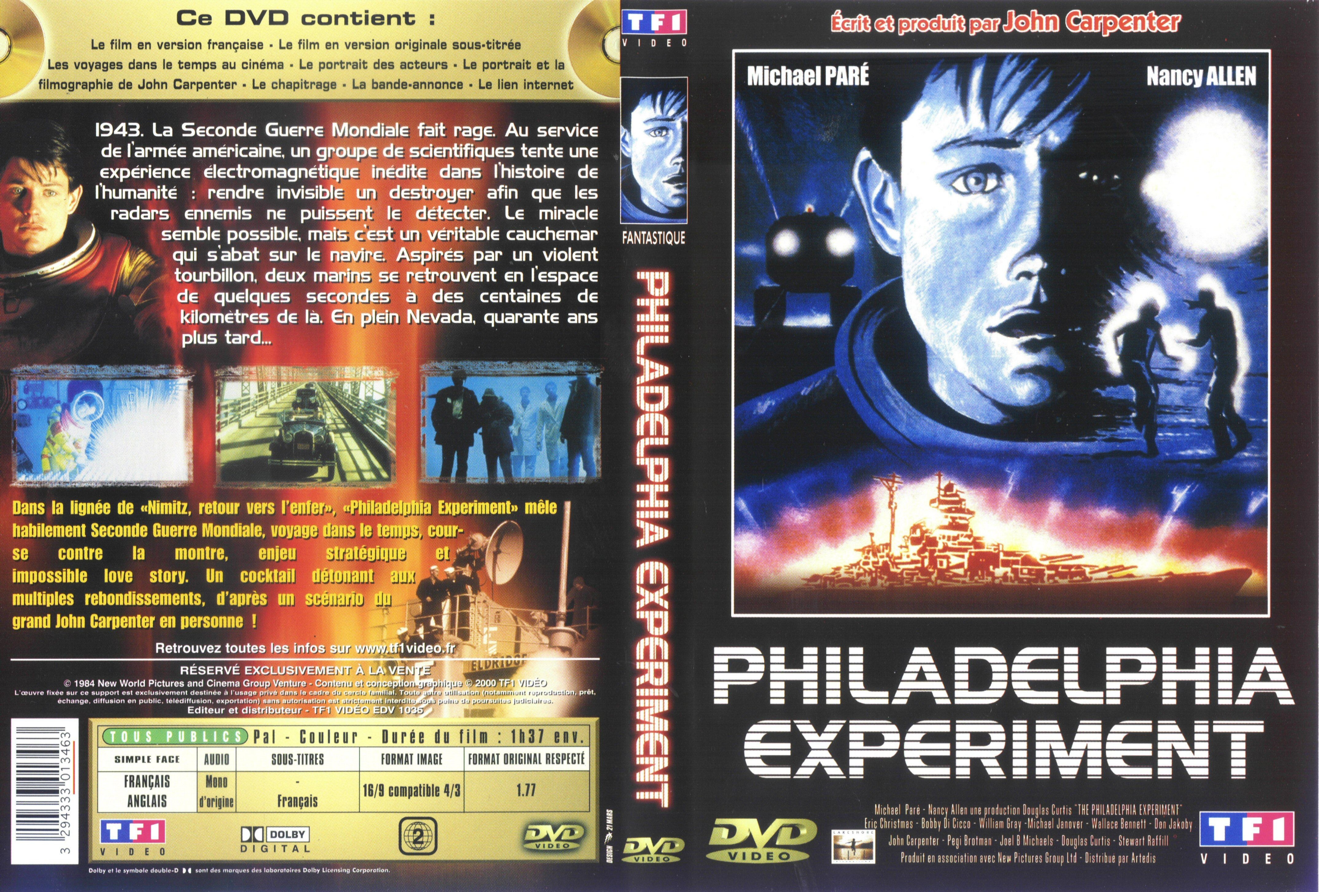 Jaquette DVD Philadelphia experiment