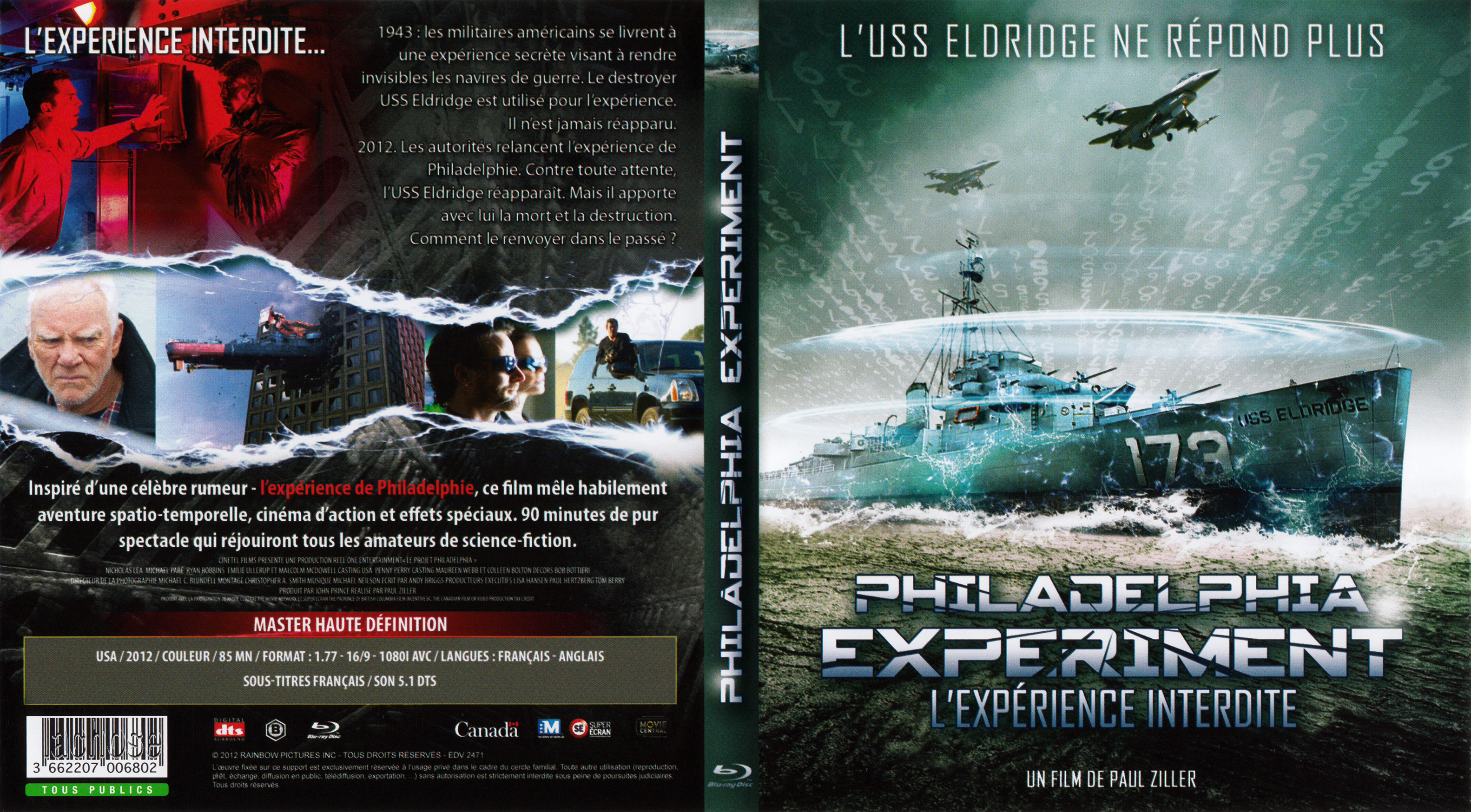 Jaquette DVD Philadelphia experiment (2012) (BLU-RAY)