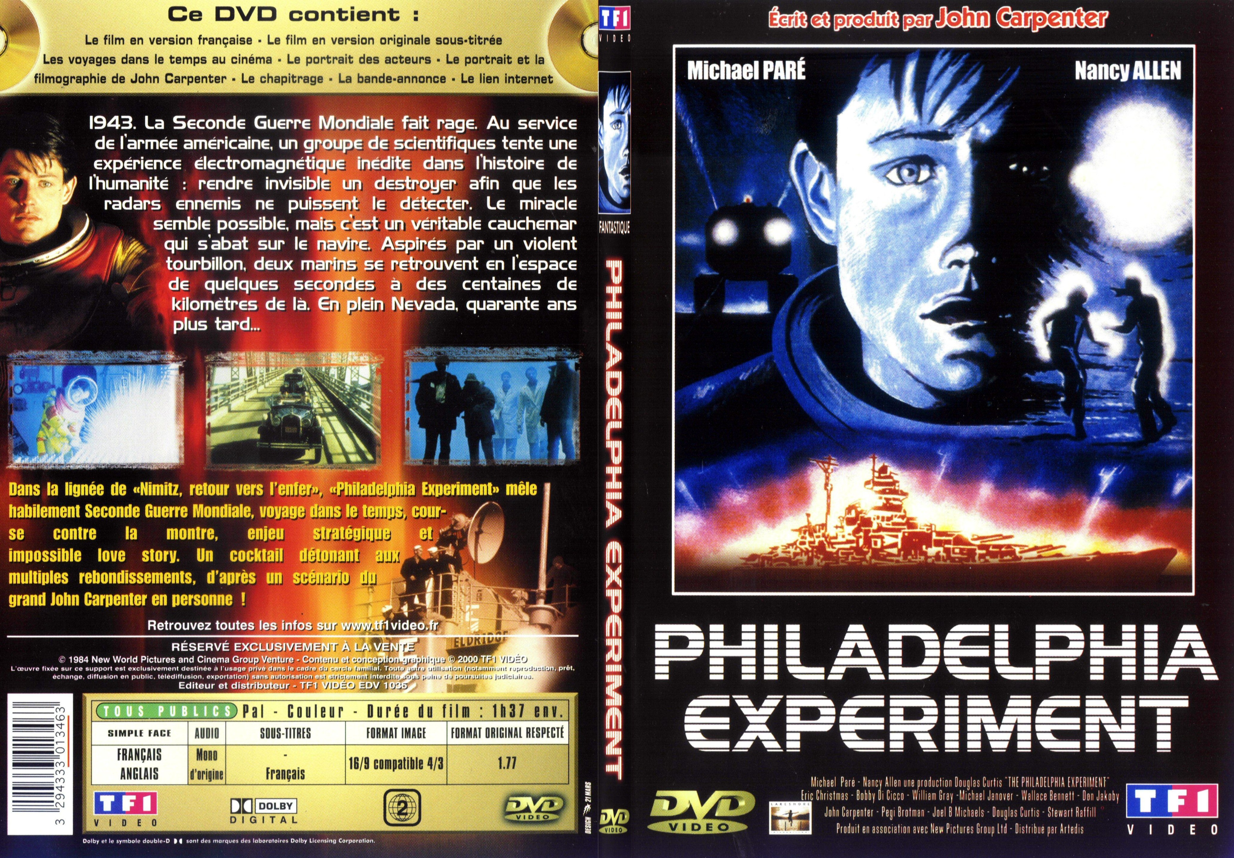 Jaquette DVD Philadelphia experiment - SLIM v2