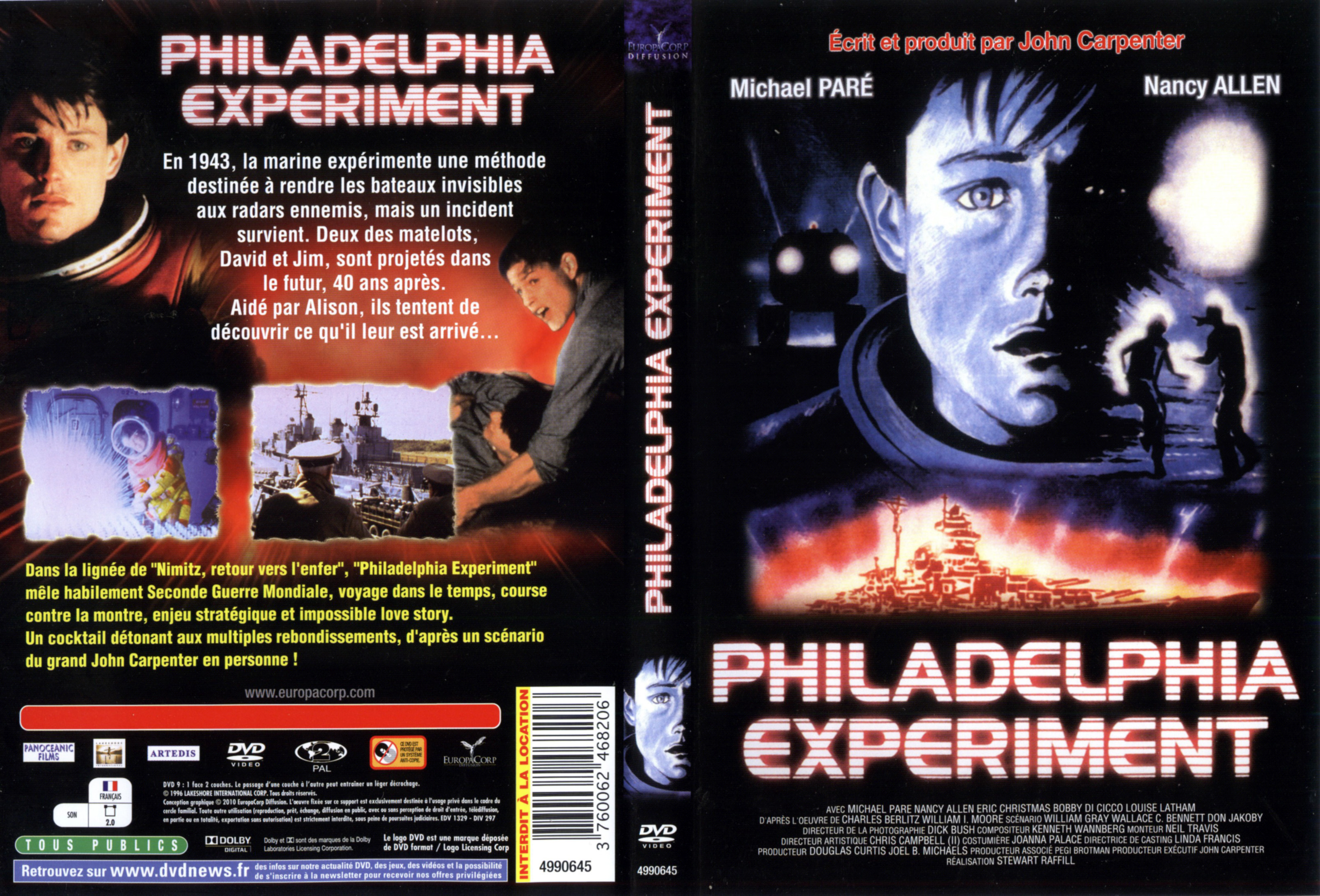 Jaquette DVD Philadelphia experiment v2