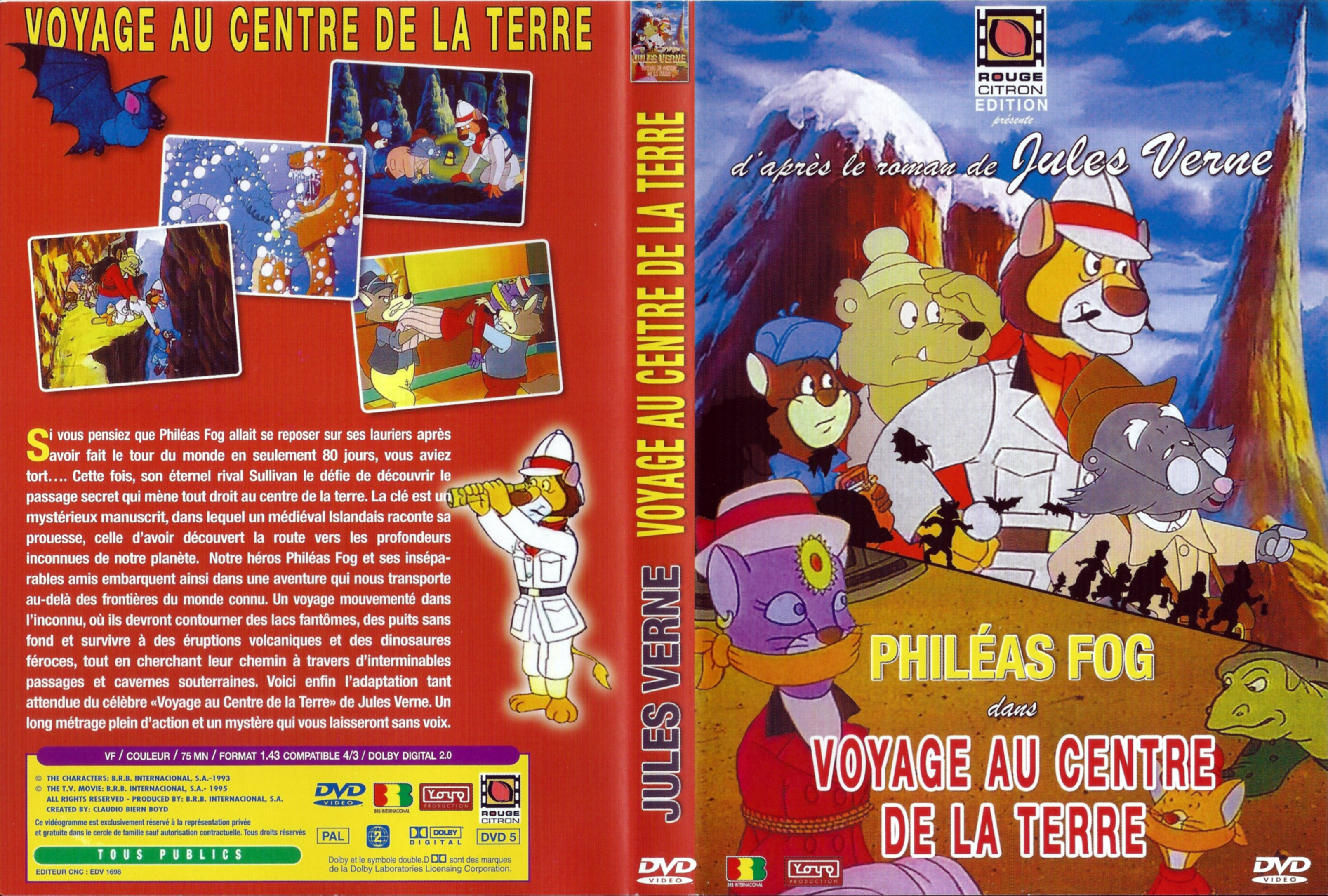 Jaquette DVD Phileas Fog - Voyage au centre de la terre