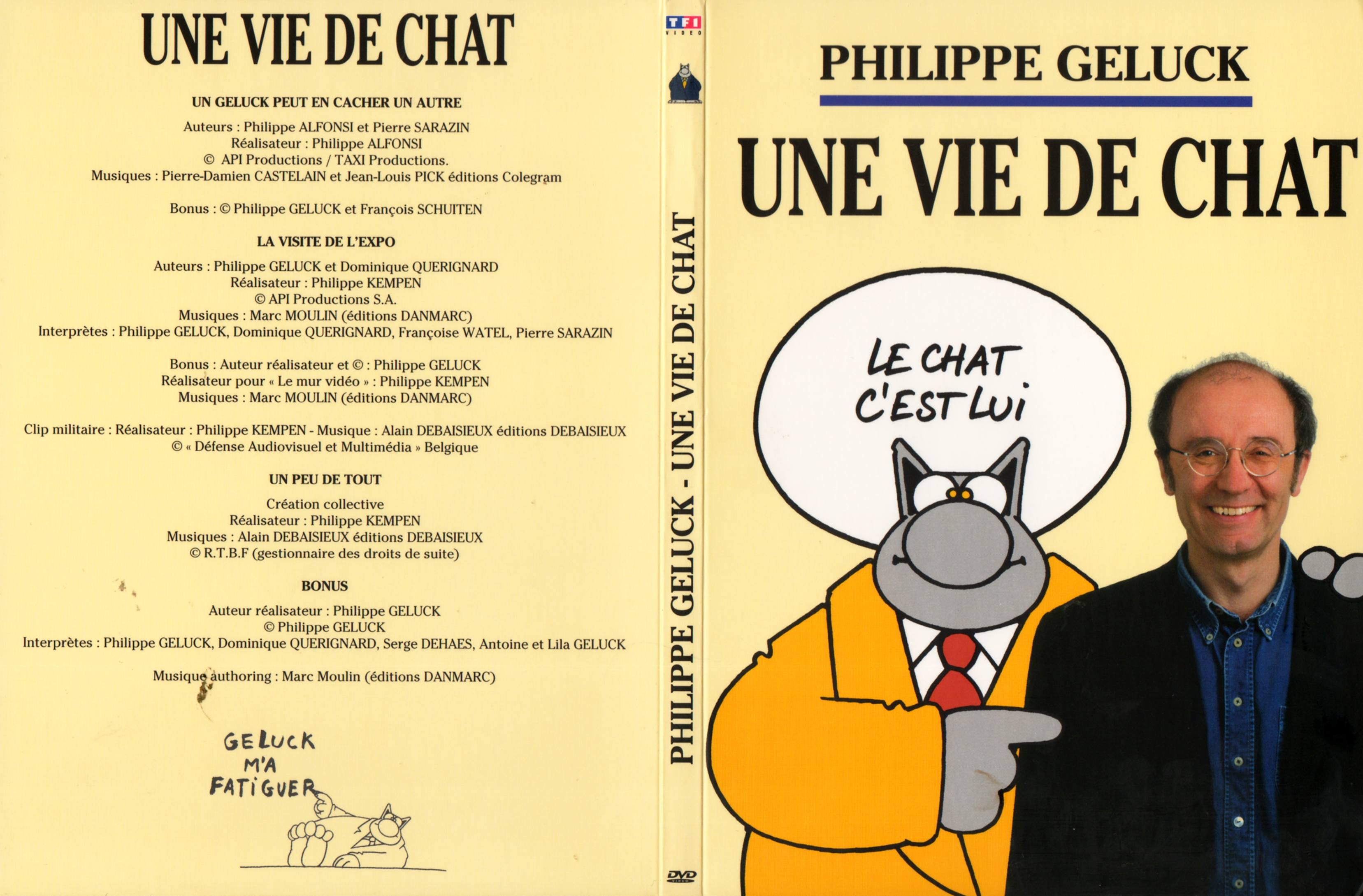 Jaquette DVD Philippe Geluck - Une vie de chat