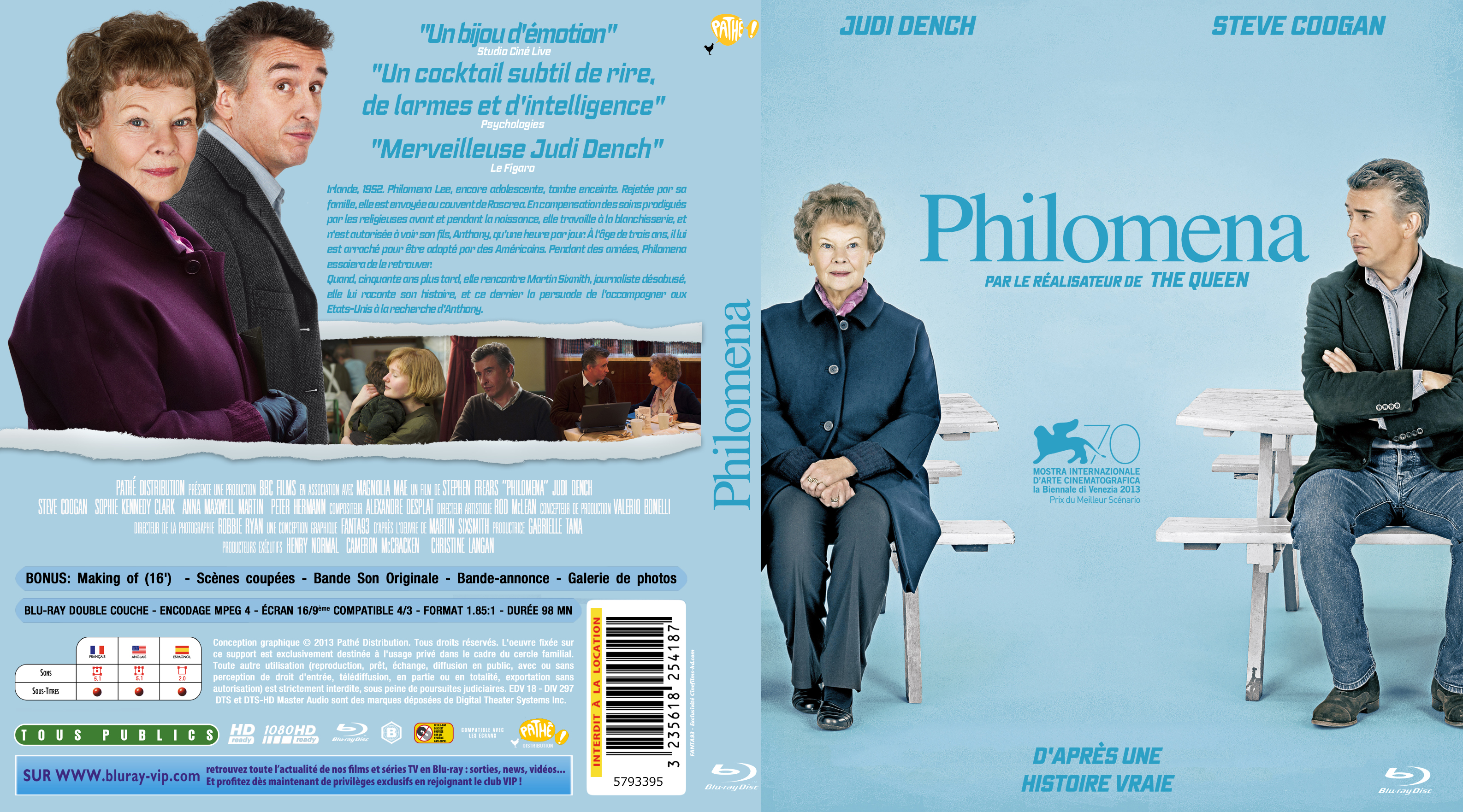 Jaquette DVD Philomena custom (BLU-RAY)