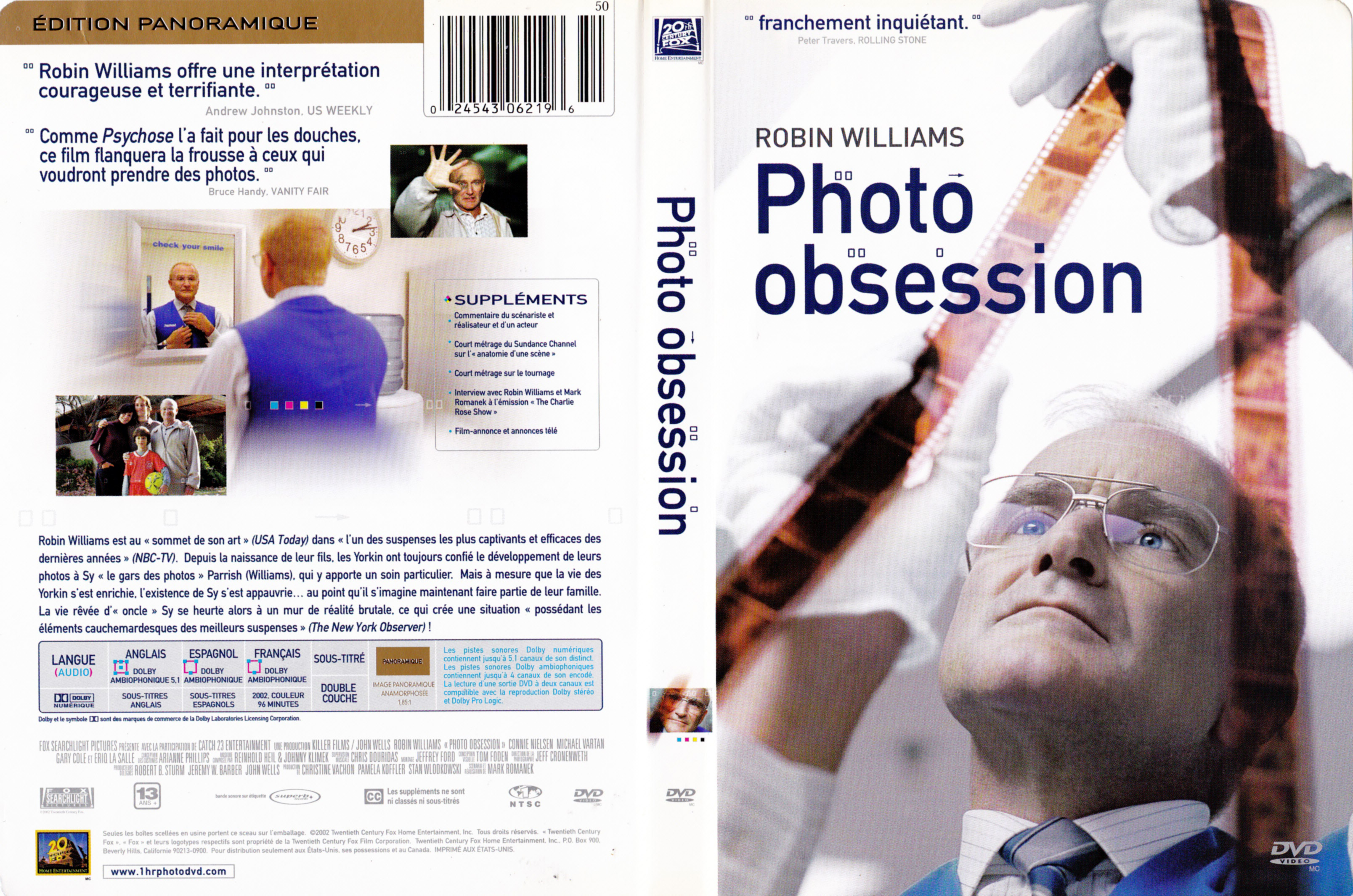 Jaquette DVD Photo Obsession (Canadienne)