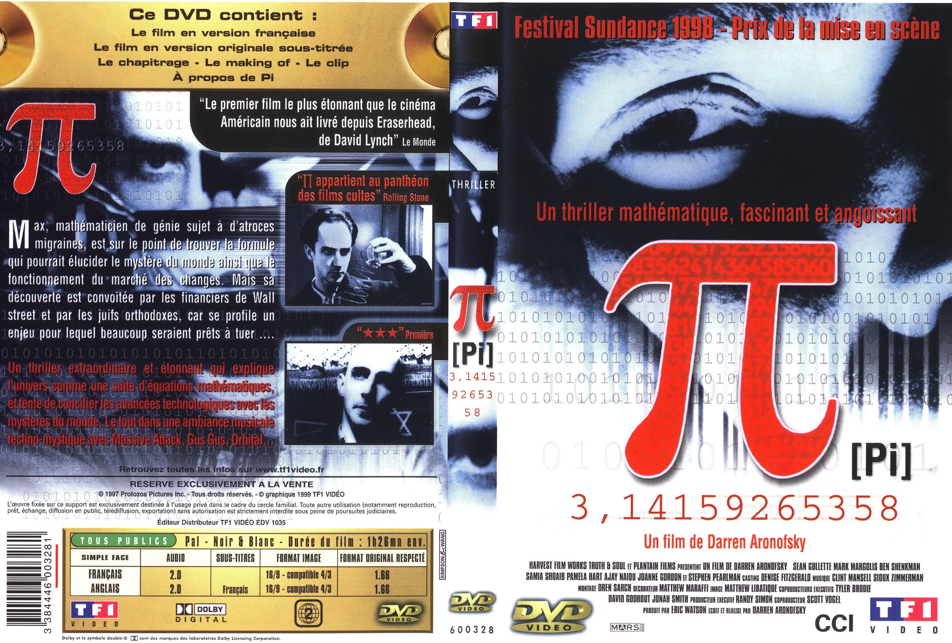 Jaquette DVD Pi