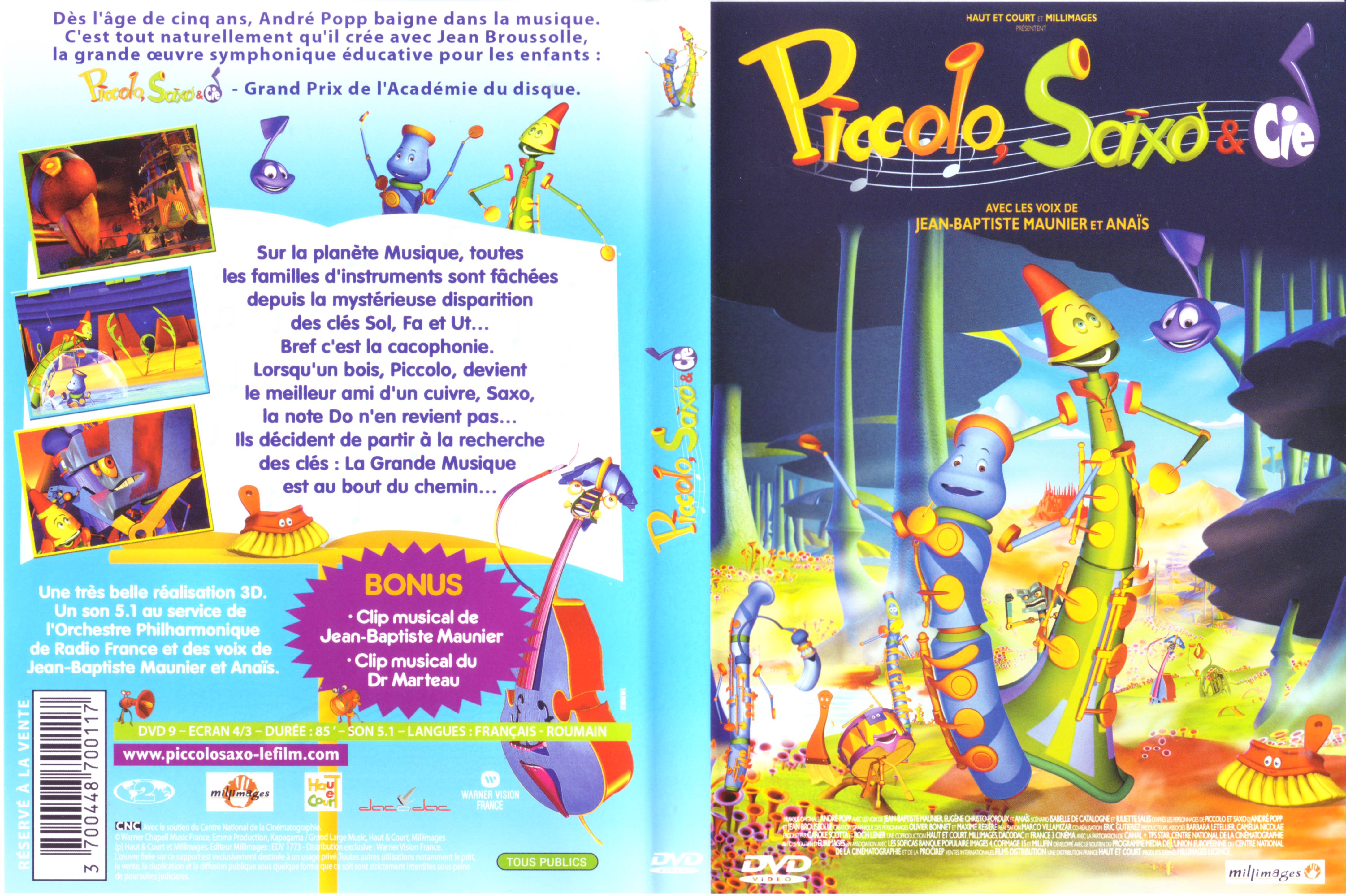 Jaquette DVD Piccolo Saxo et Cie