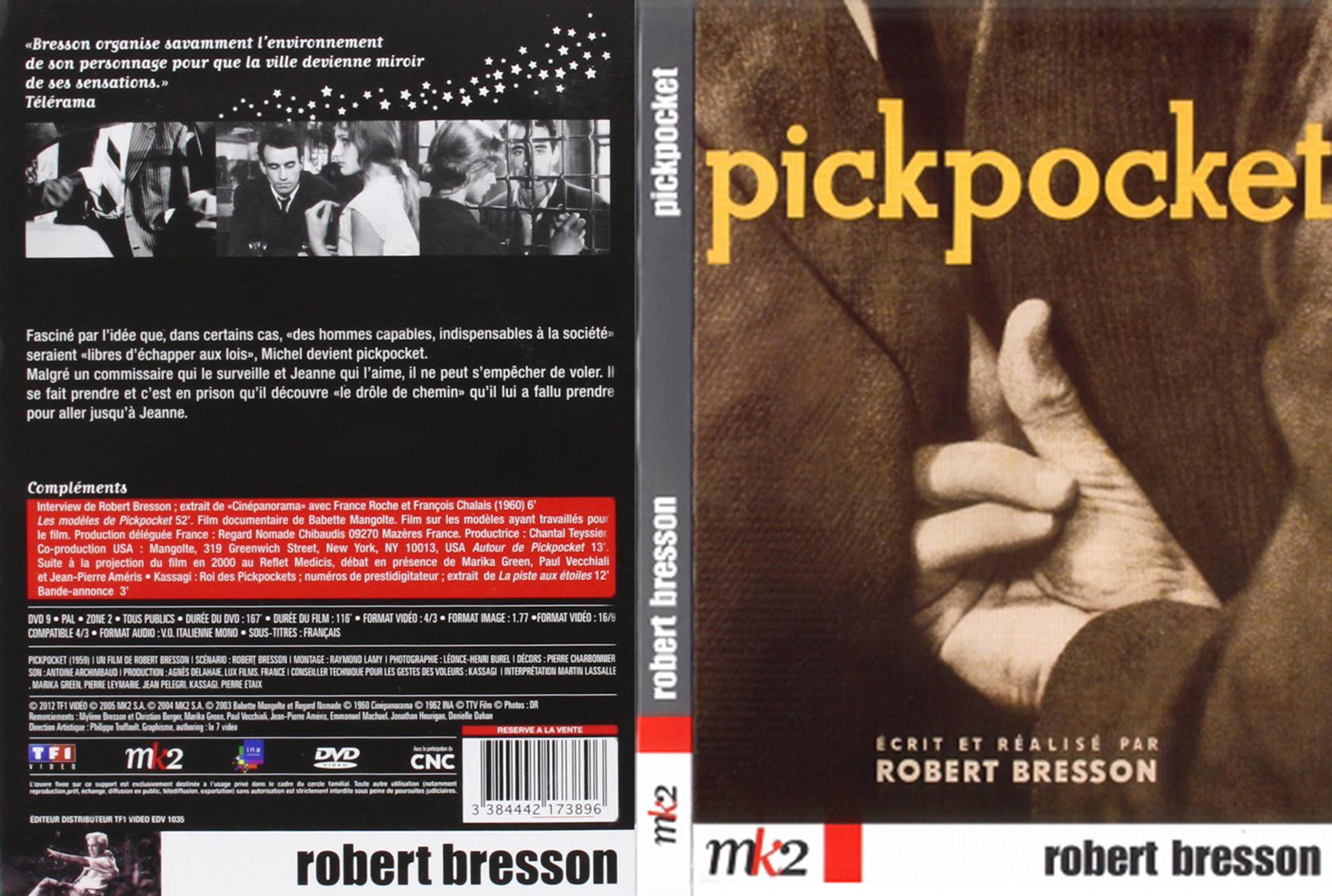 Jaquette DVD Pickpocket custom