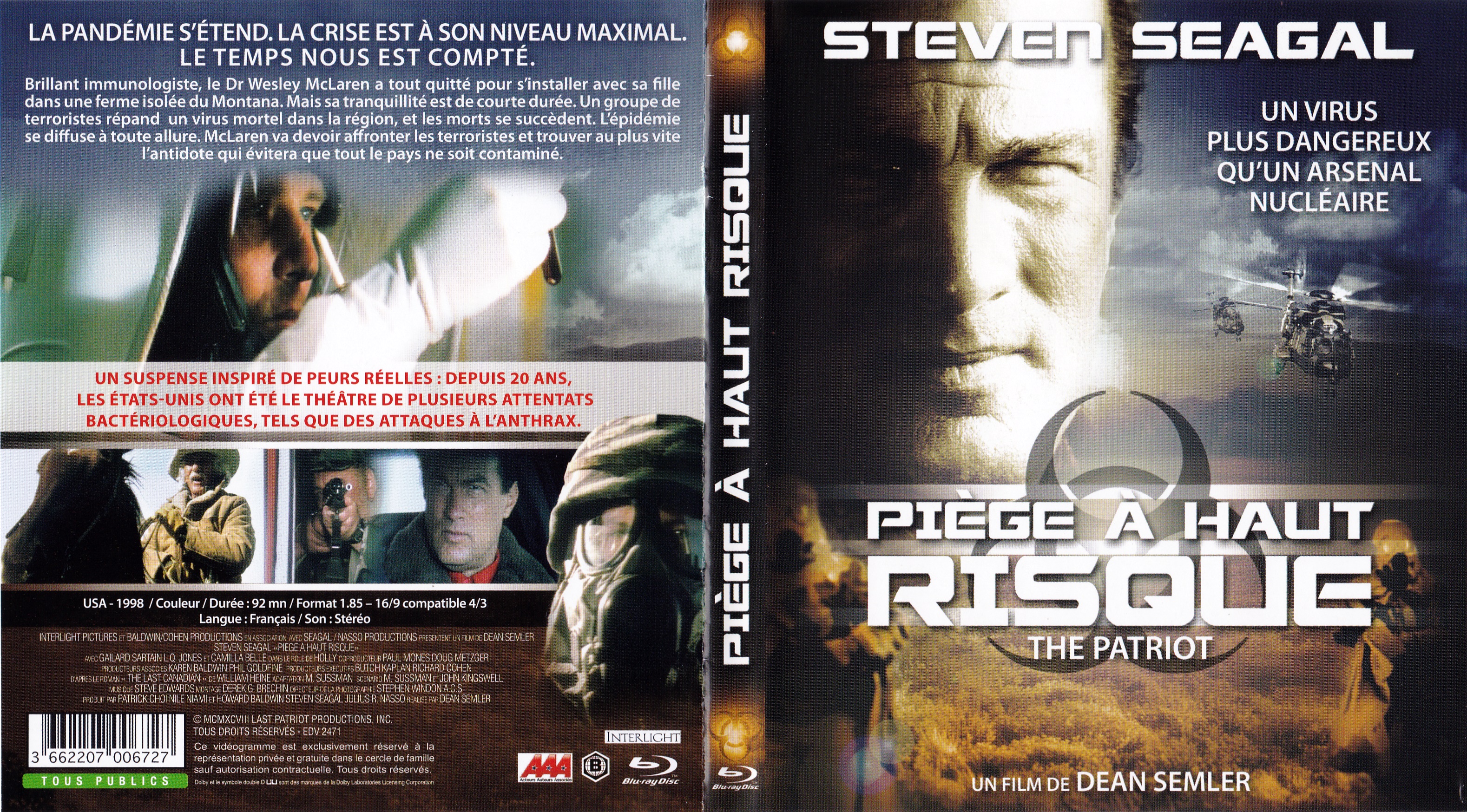 Jaquette DVD Piege  haut risque (BLU-RAY)