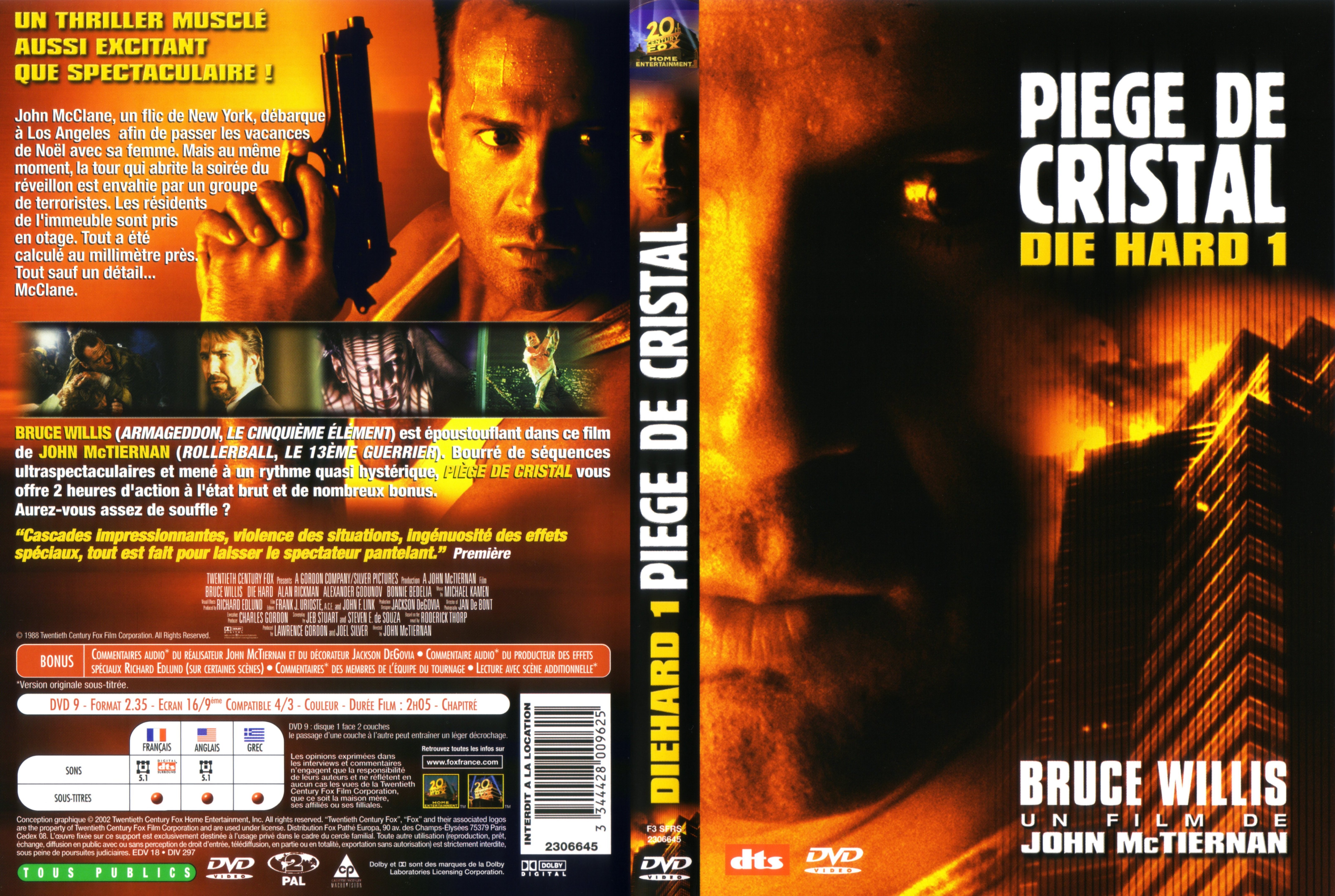 Jaquette DVD Piege de cristal