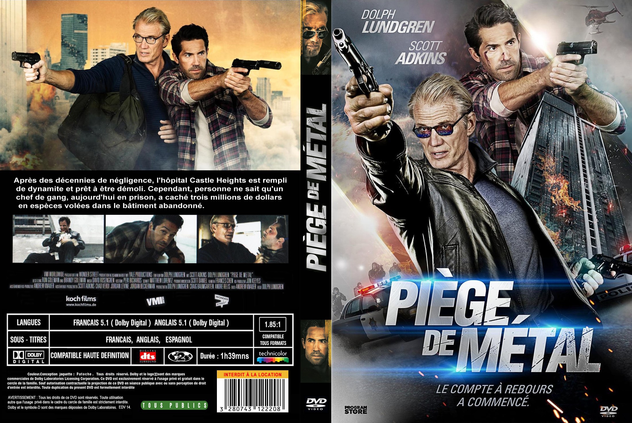 Jaquette DVD Piege de metal custom
