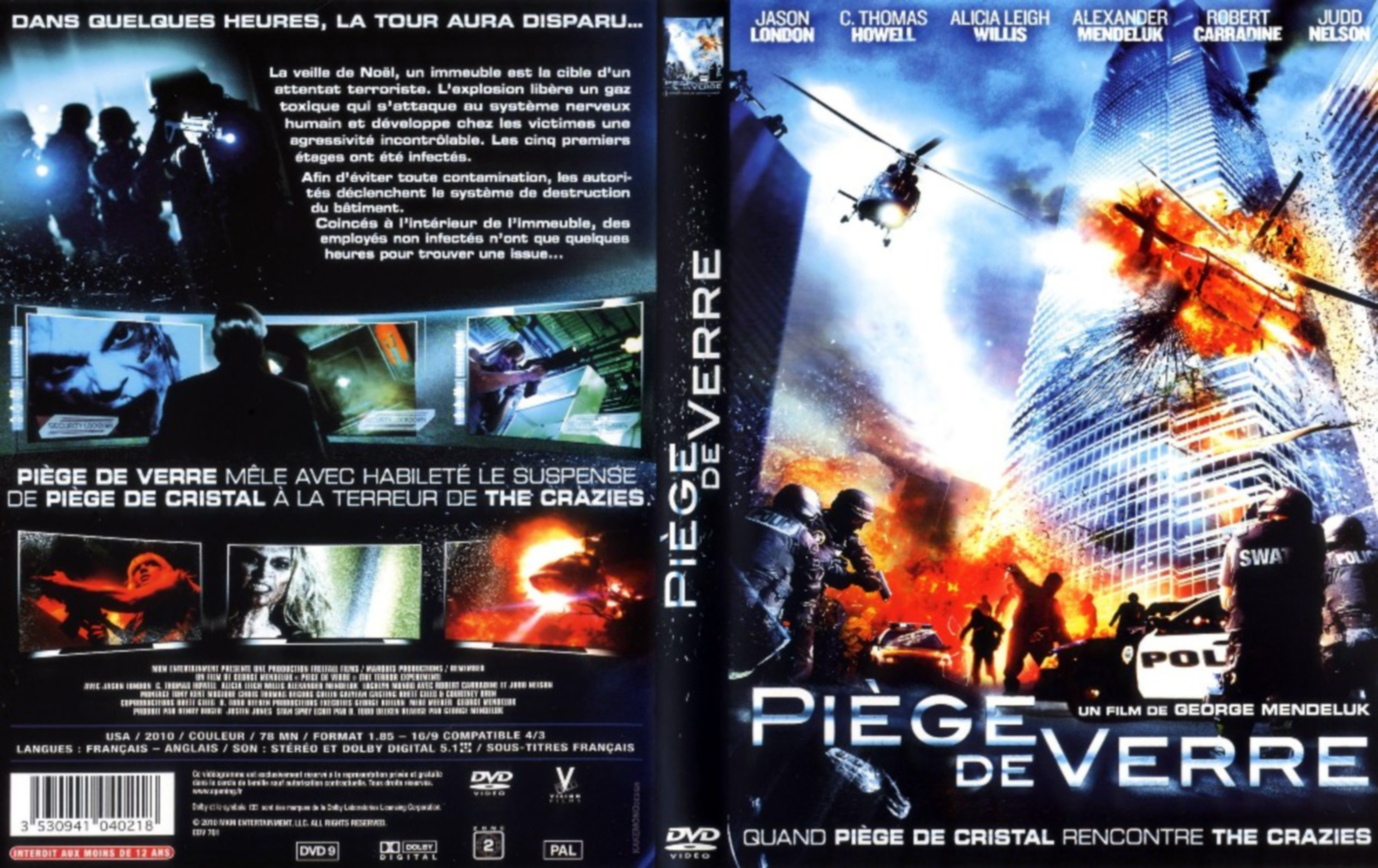 Jaquette DVD Piege de verre