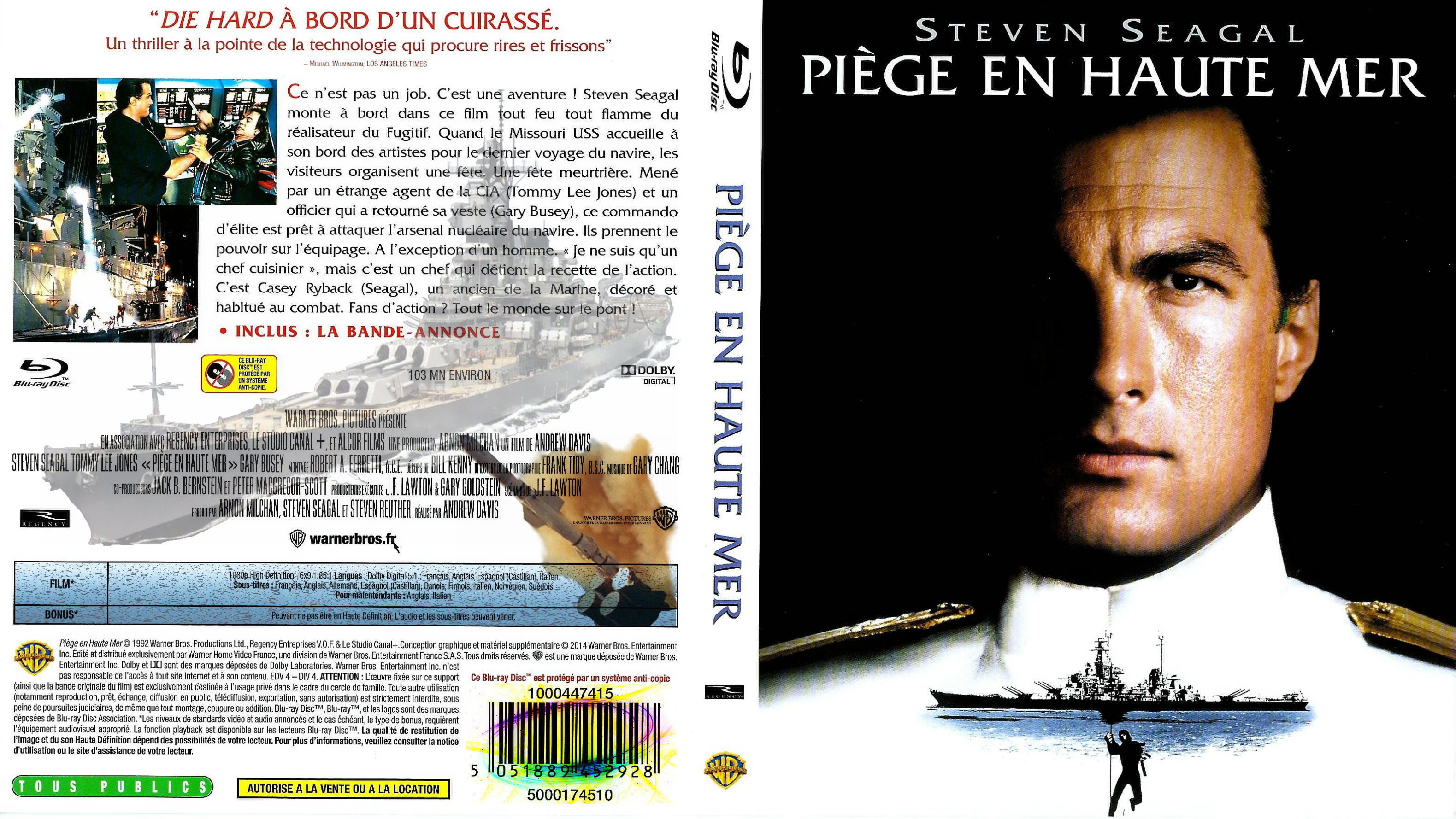 Jaquette DVD Pige en haute mer custom (BLU-RAY)