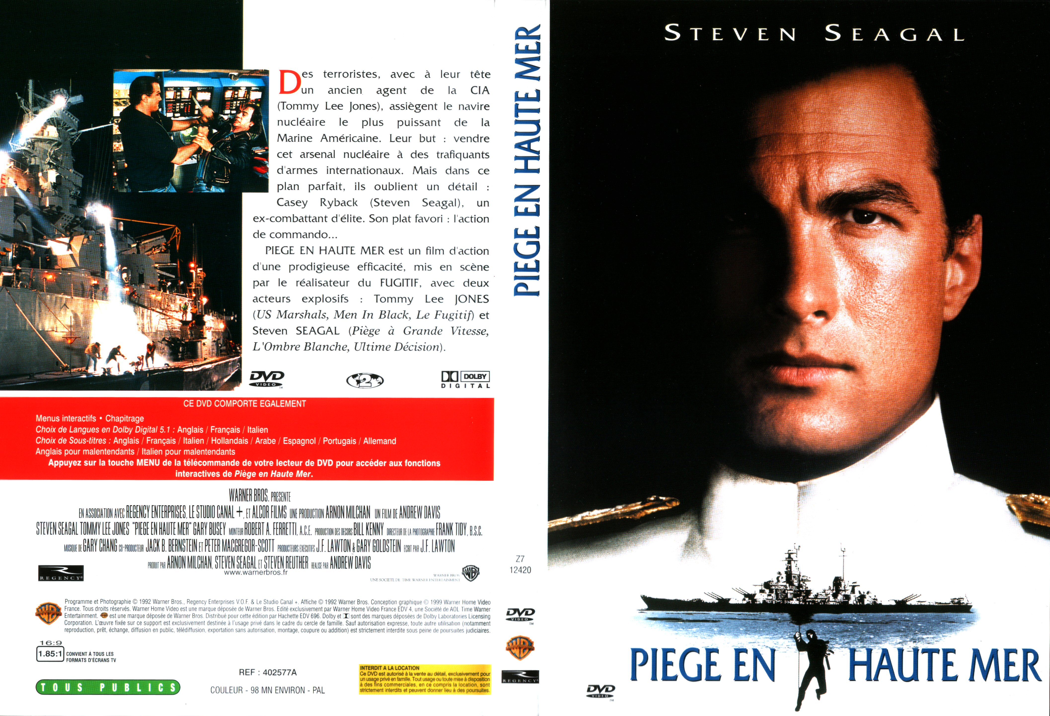 Jaquette DVD Pige en haute mer v2