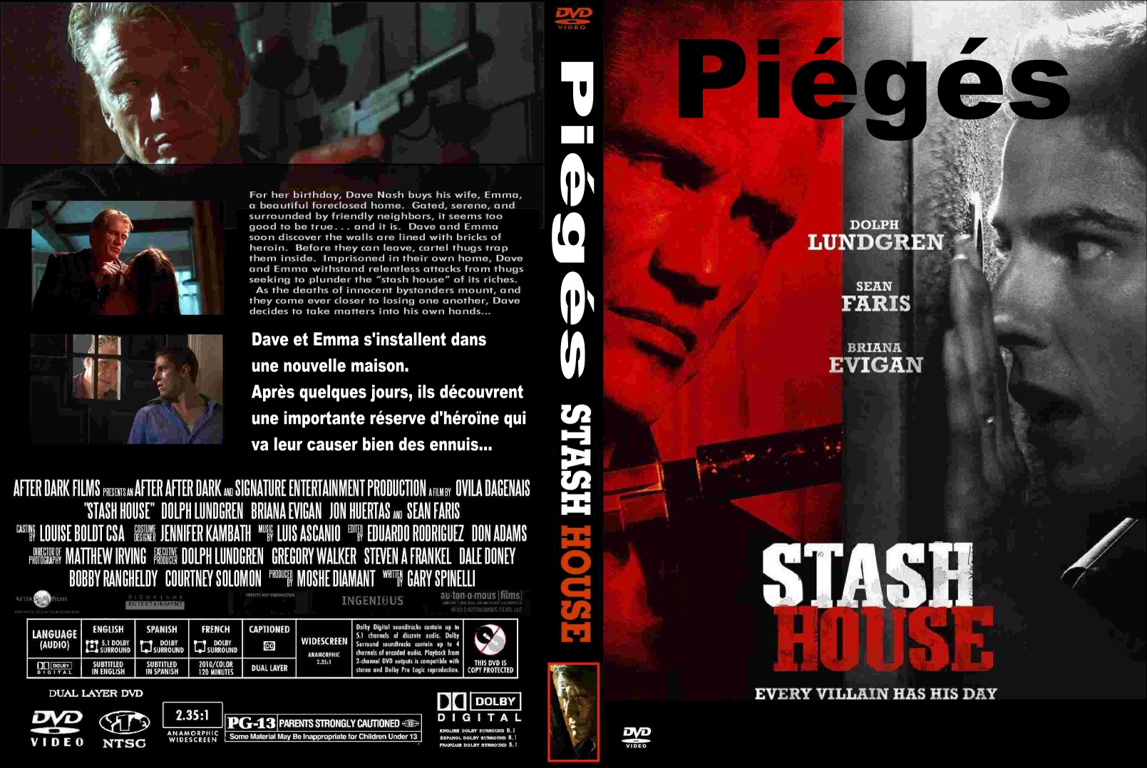 Jaquette DVD Pigs - Stash House (2012) custom