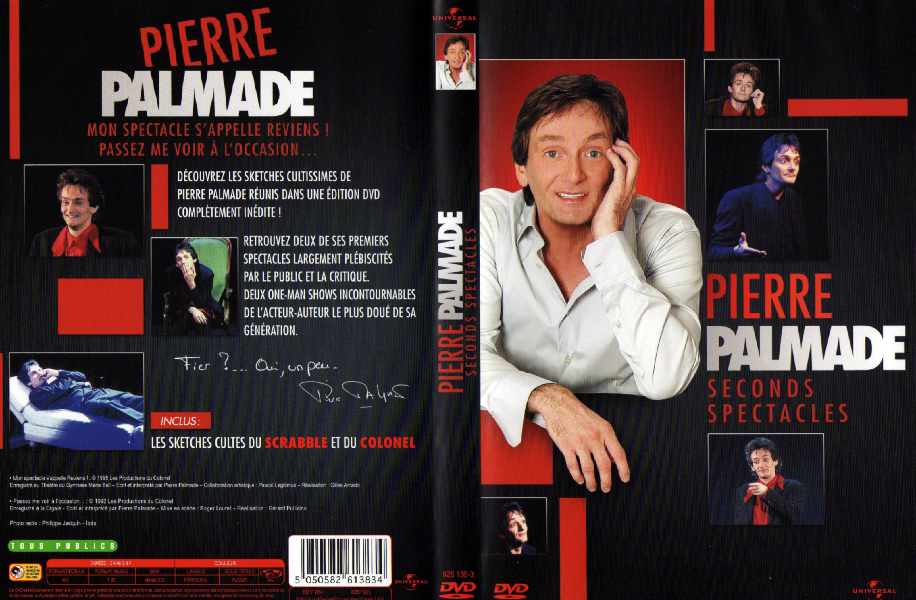 Jaquette DVD Pierre Palmade - Seconds spectacles 