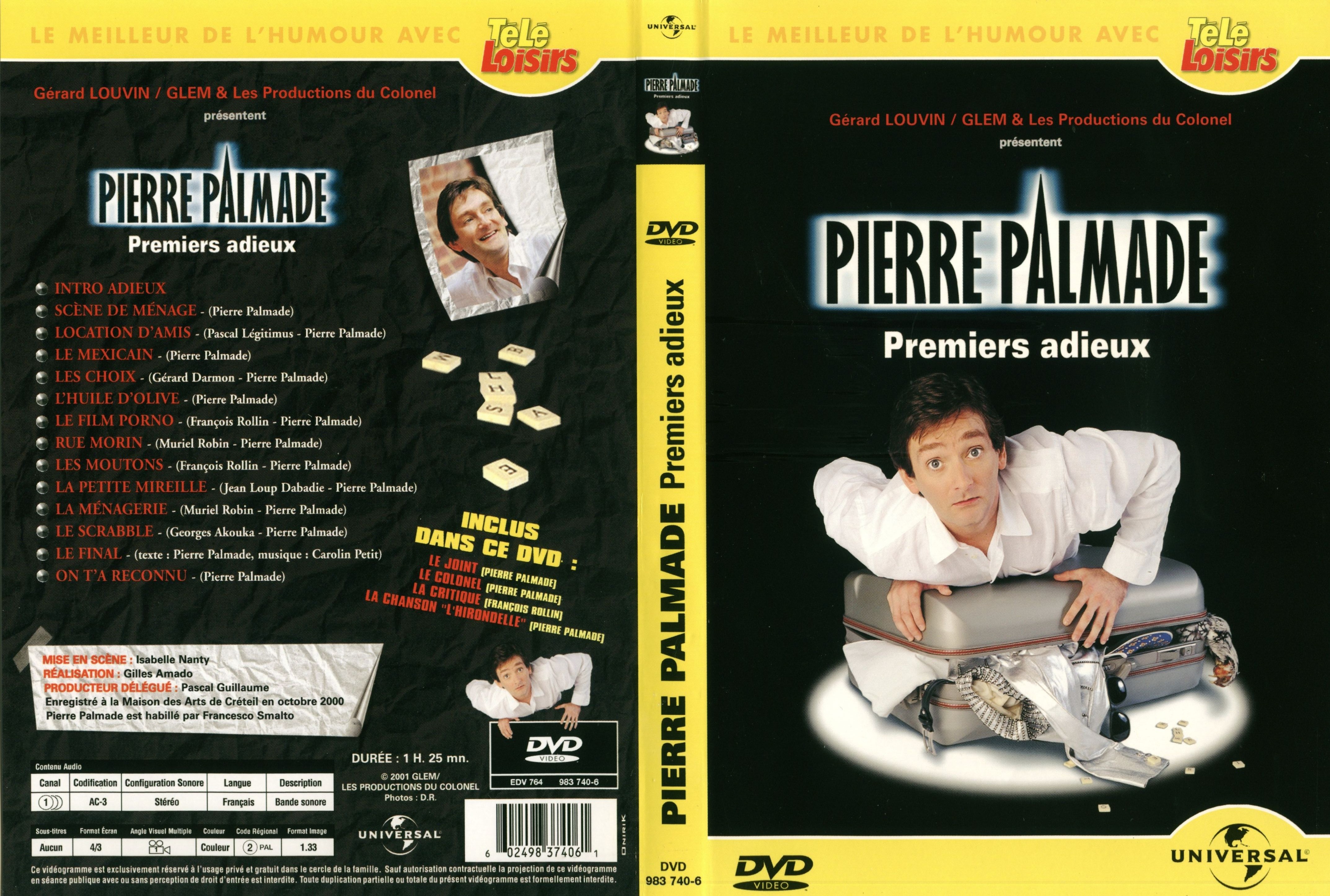 Jaquette DVD Pierre Palmade premiers adieux