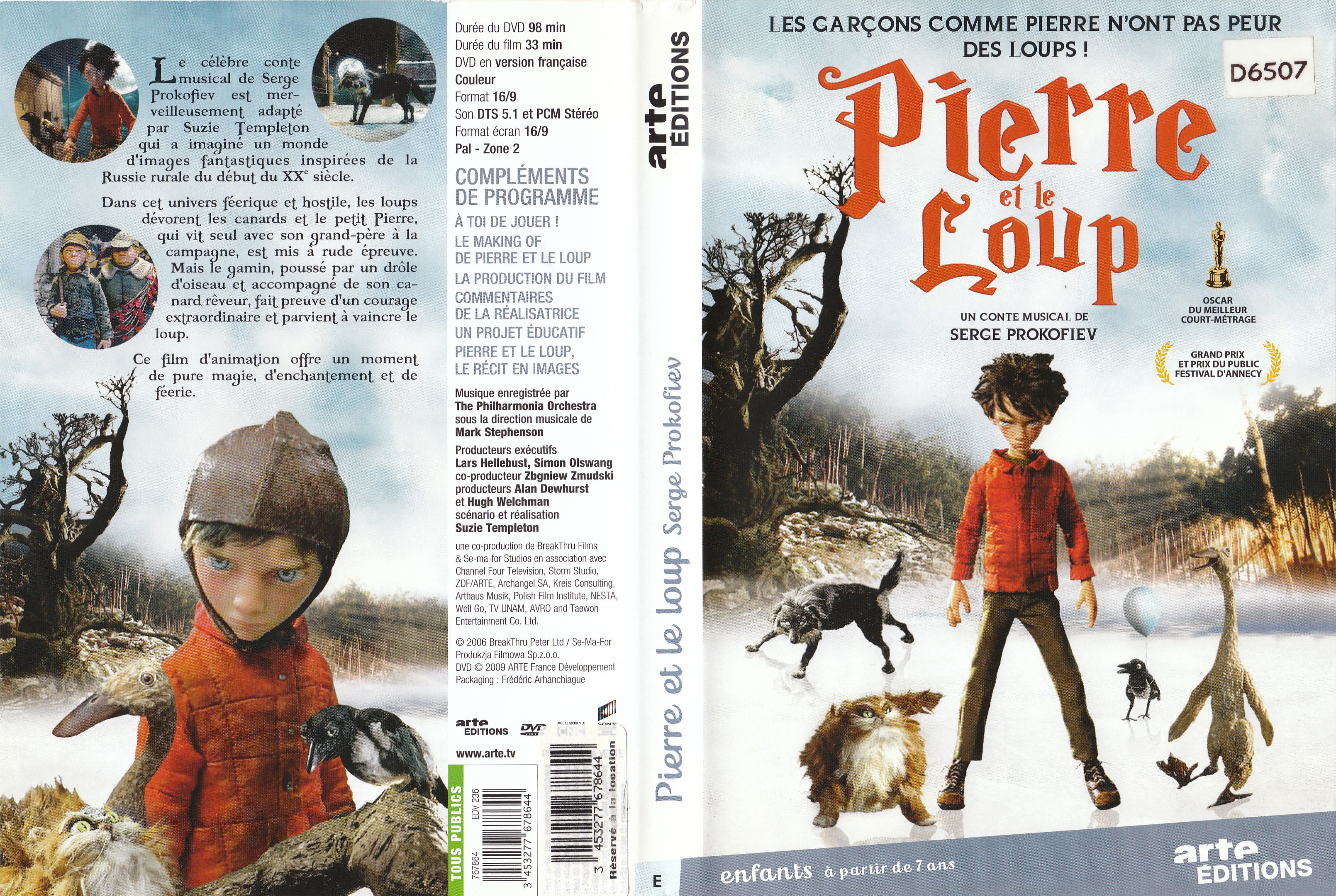 Jaquette DVD Pierre et le Loup (2006)