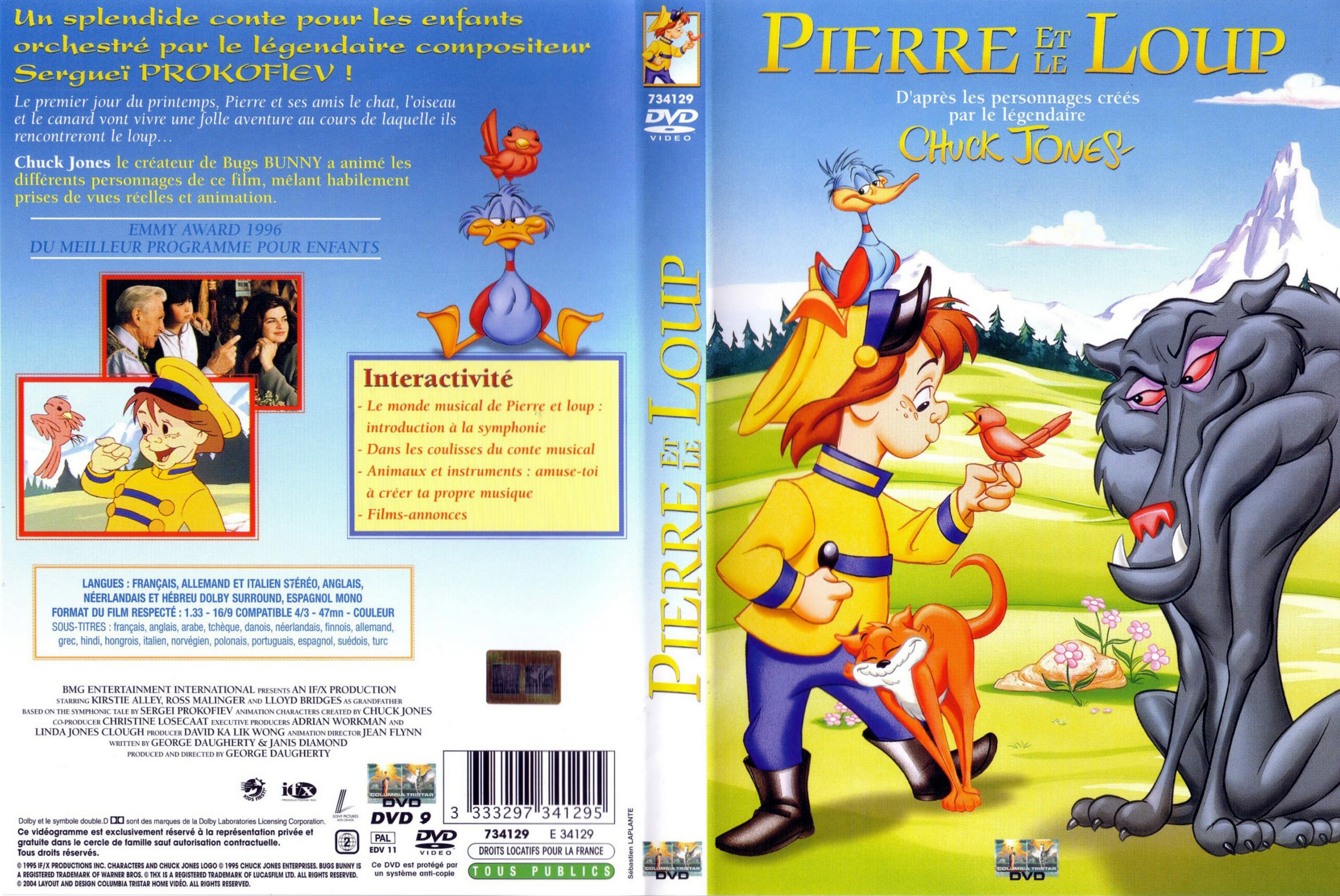 Jaquette DVD Pierre et le loup