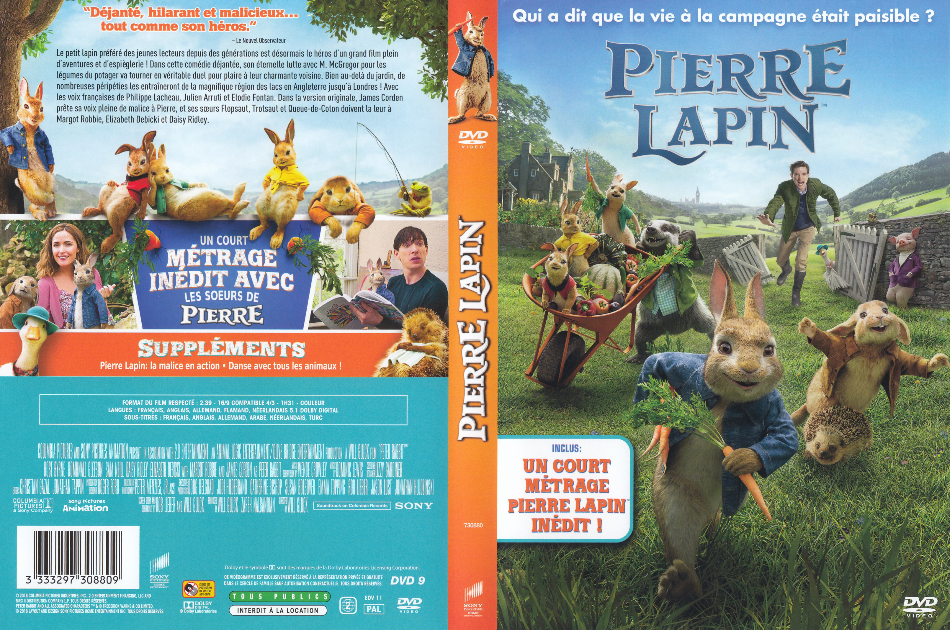 Jaquette DVD Pierre lapin