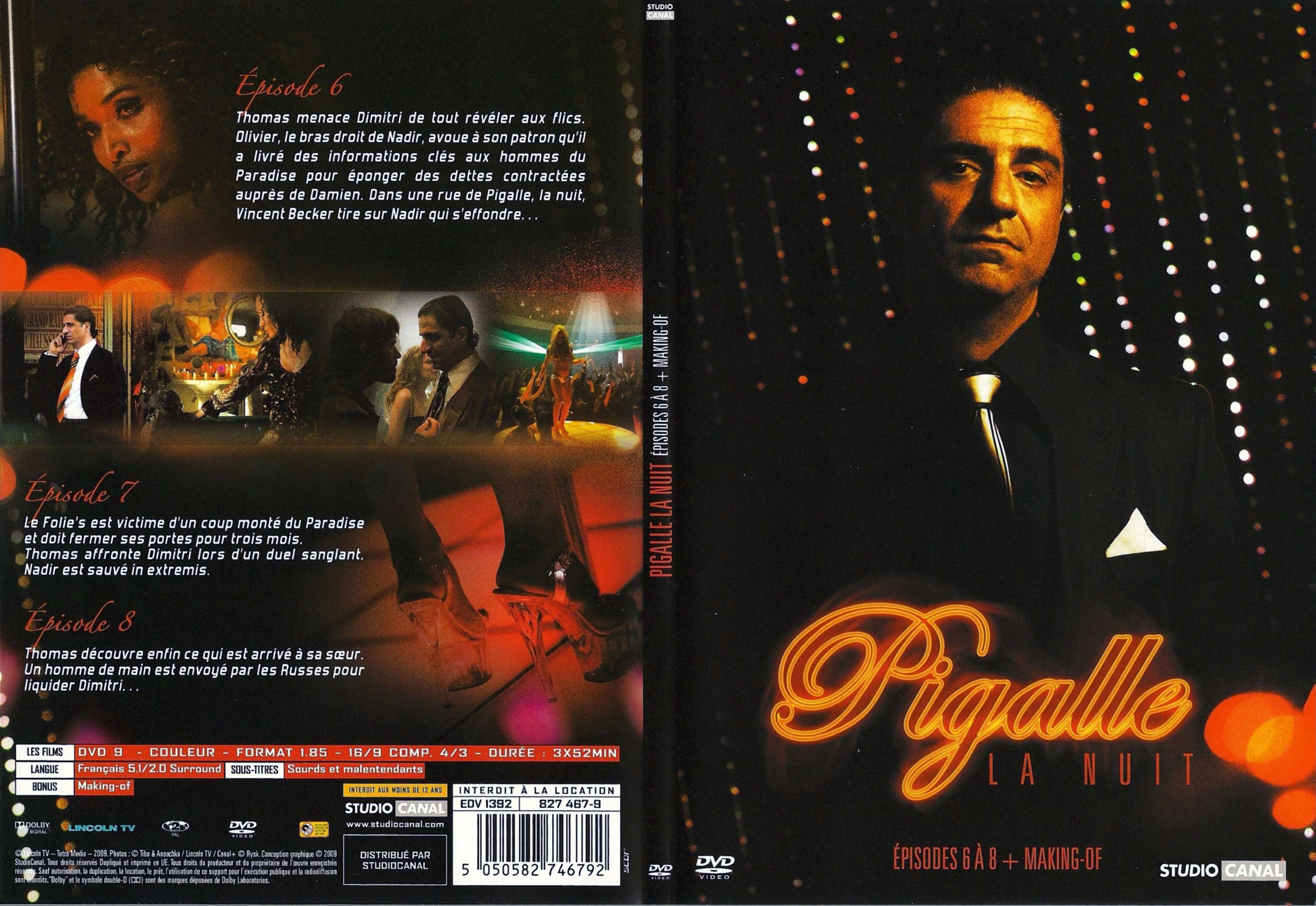 Jaquette DVD Pigalle la nuit DVD 3