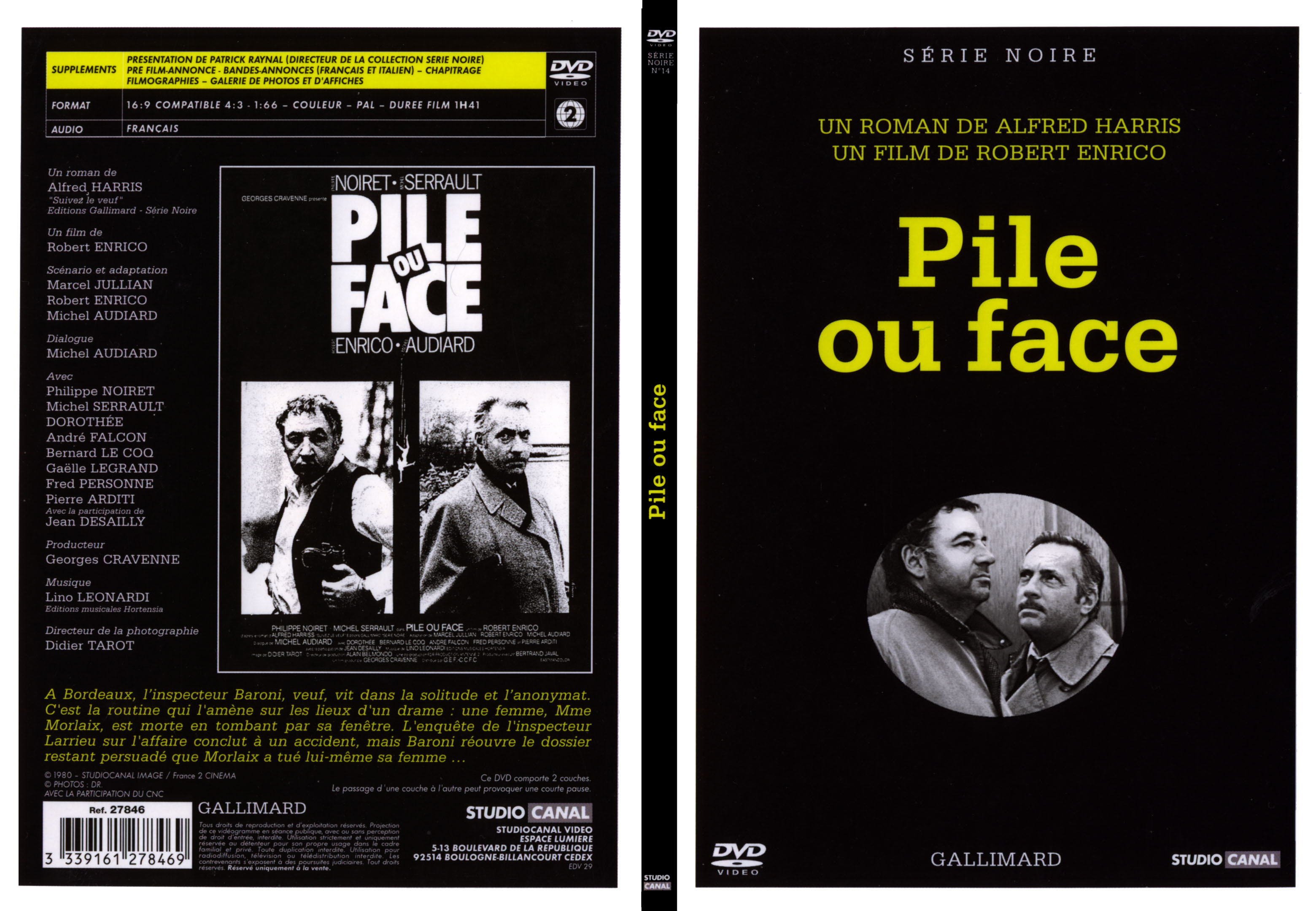 Jaquette DVD Pile ou face - SLIM