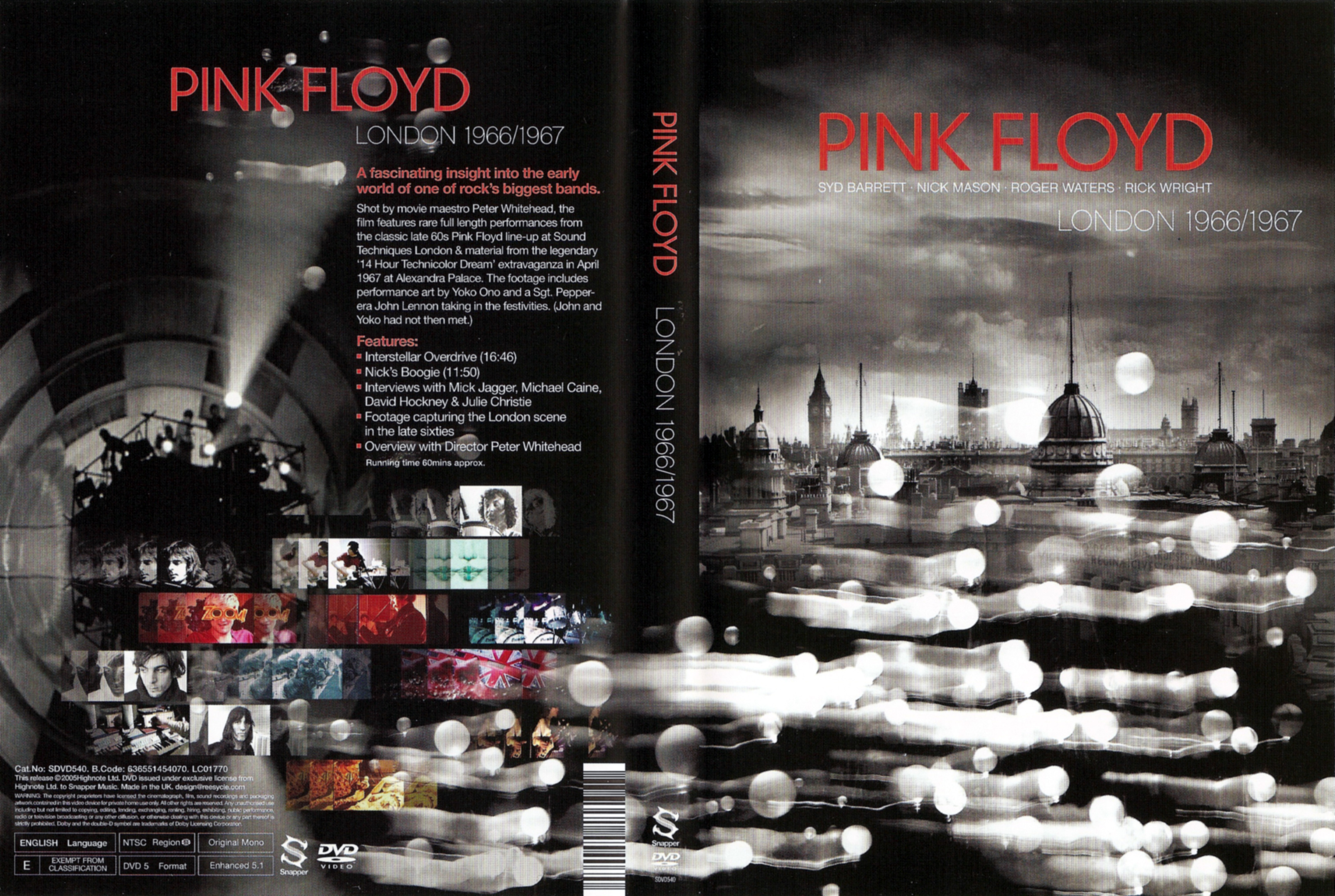 Jaquette DVD Pink Floyd London 1966-1967
