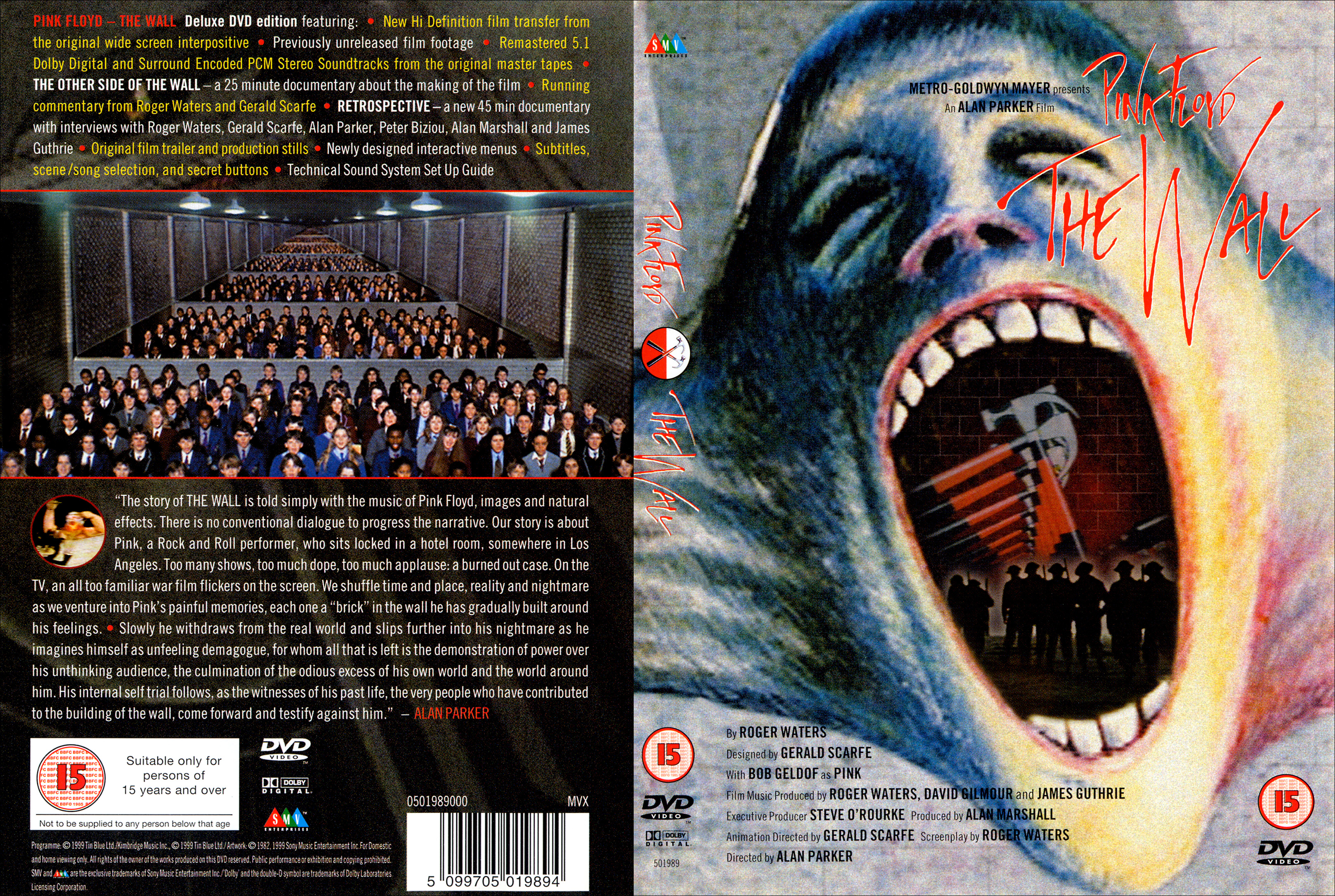 Jaquette DVD Pink Floyd the wall