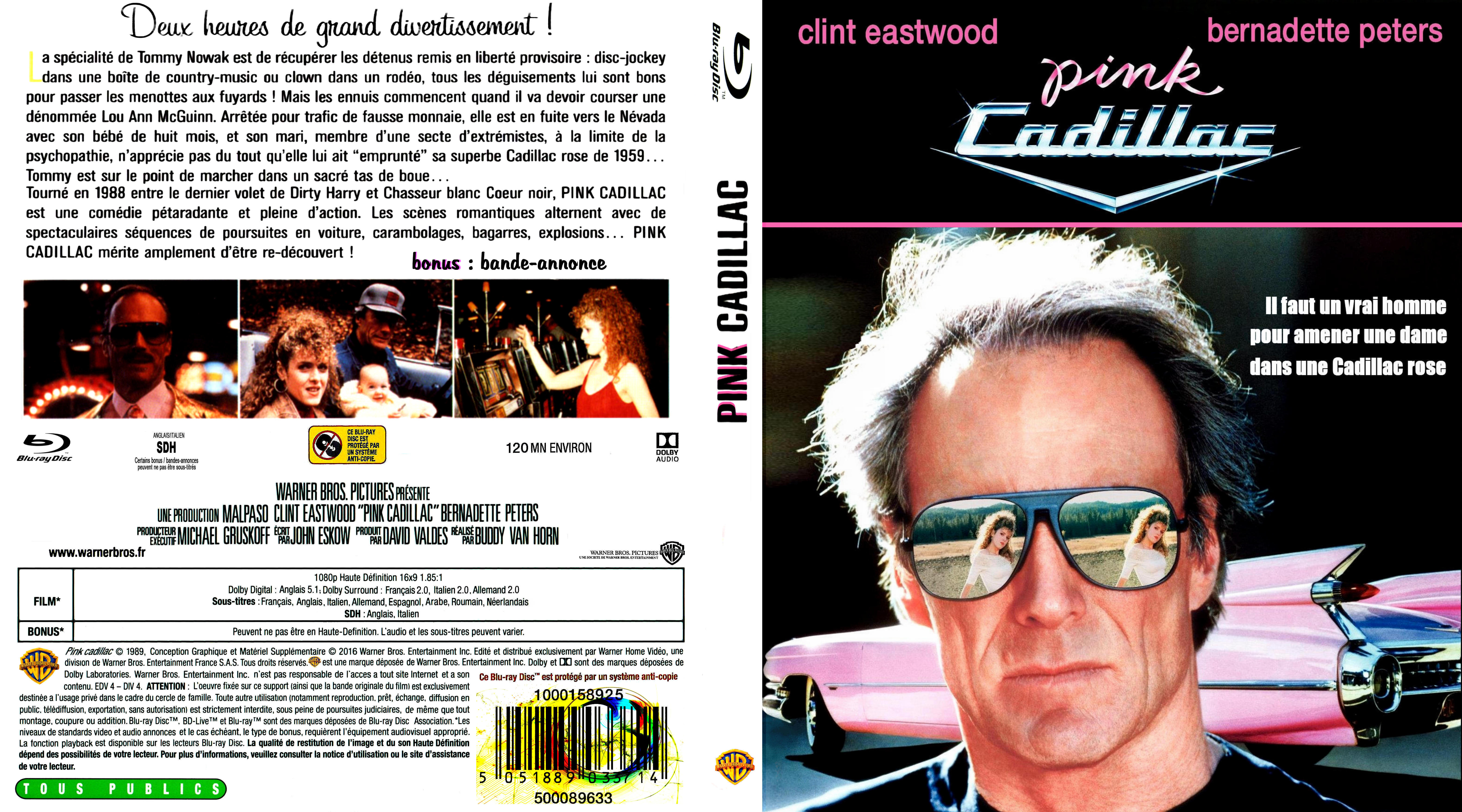 Jaquette DVD Pink cadillac cutom (BLU-RAY)