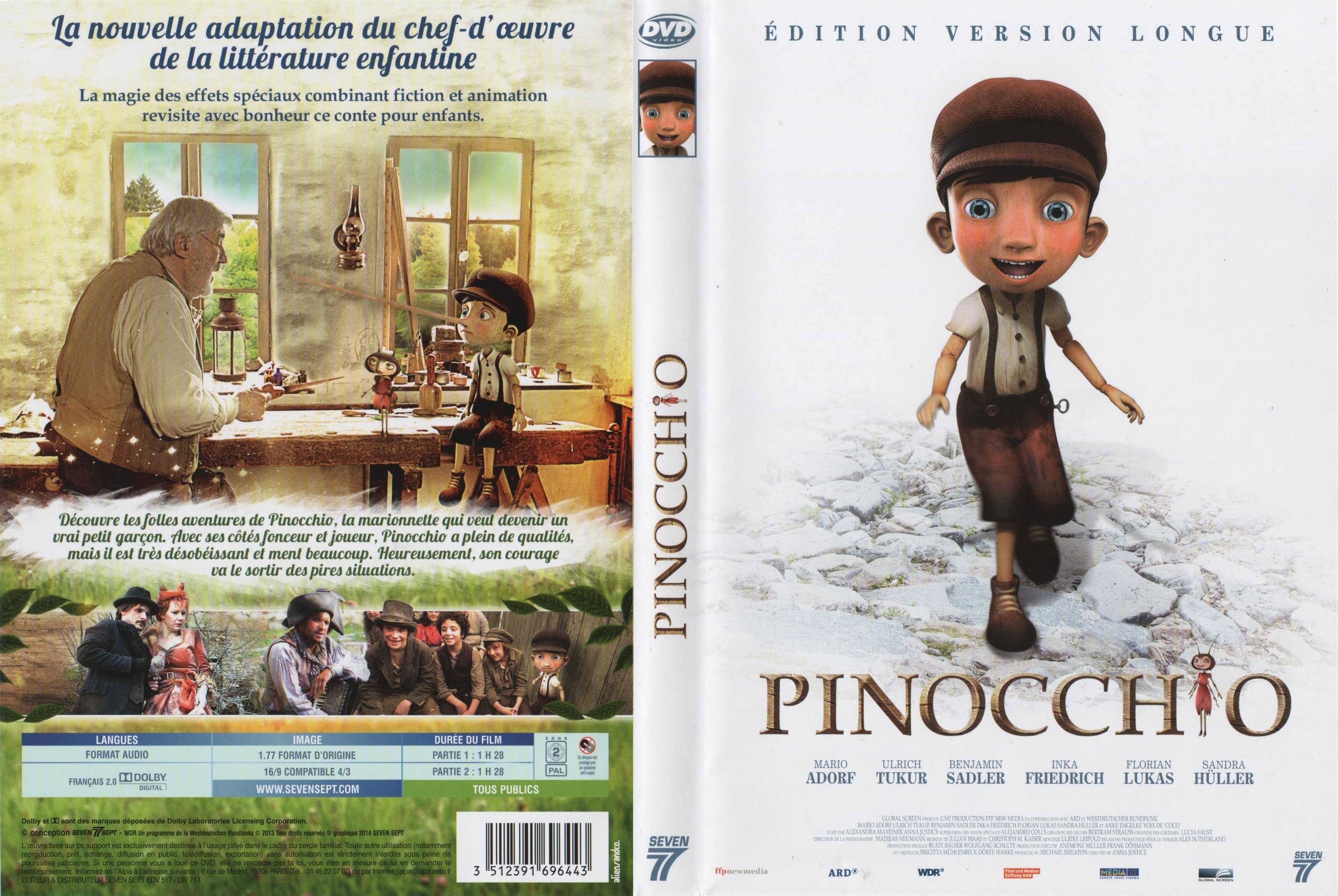 Jaquette DVD Pinocchio (2013)