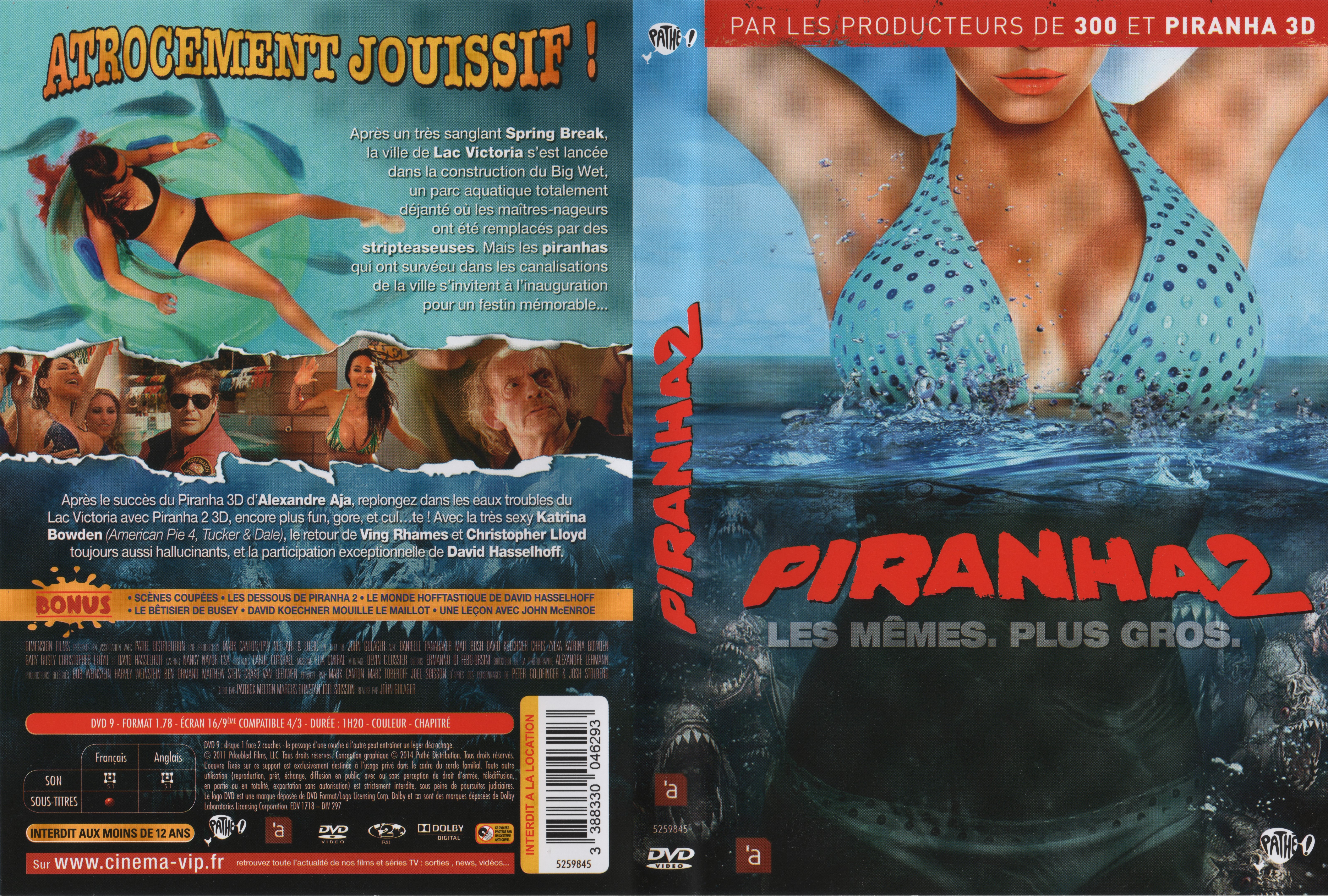 Jaquette DVD Piranha 2 (2011)