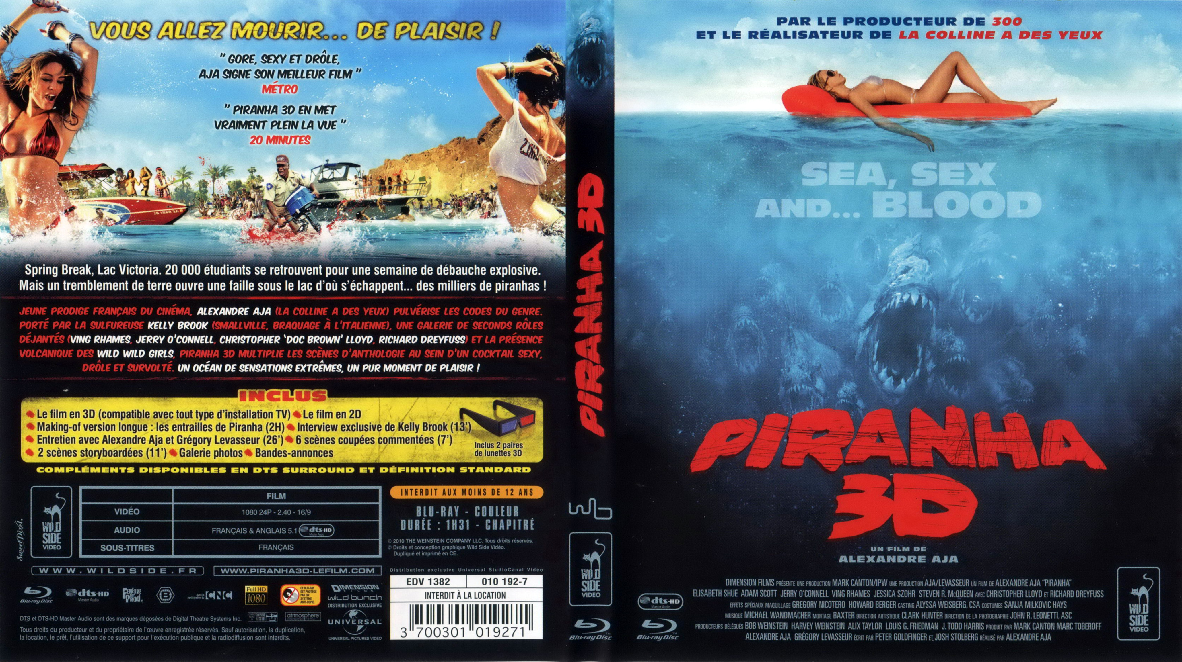 Jaquette DVD Piranha 3D (BLU-RAY)