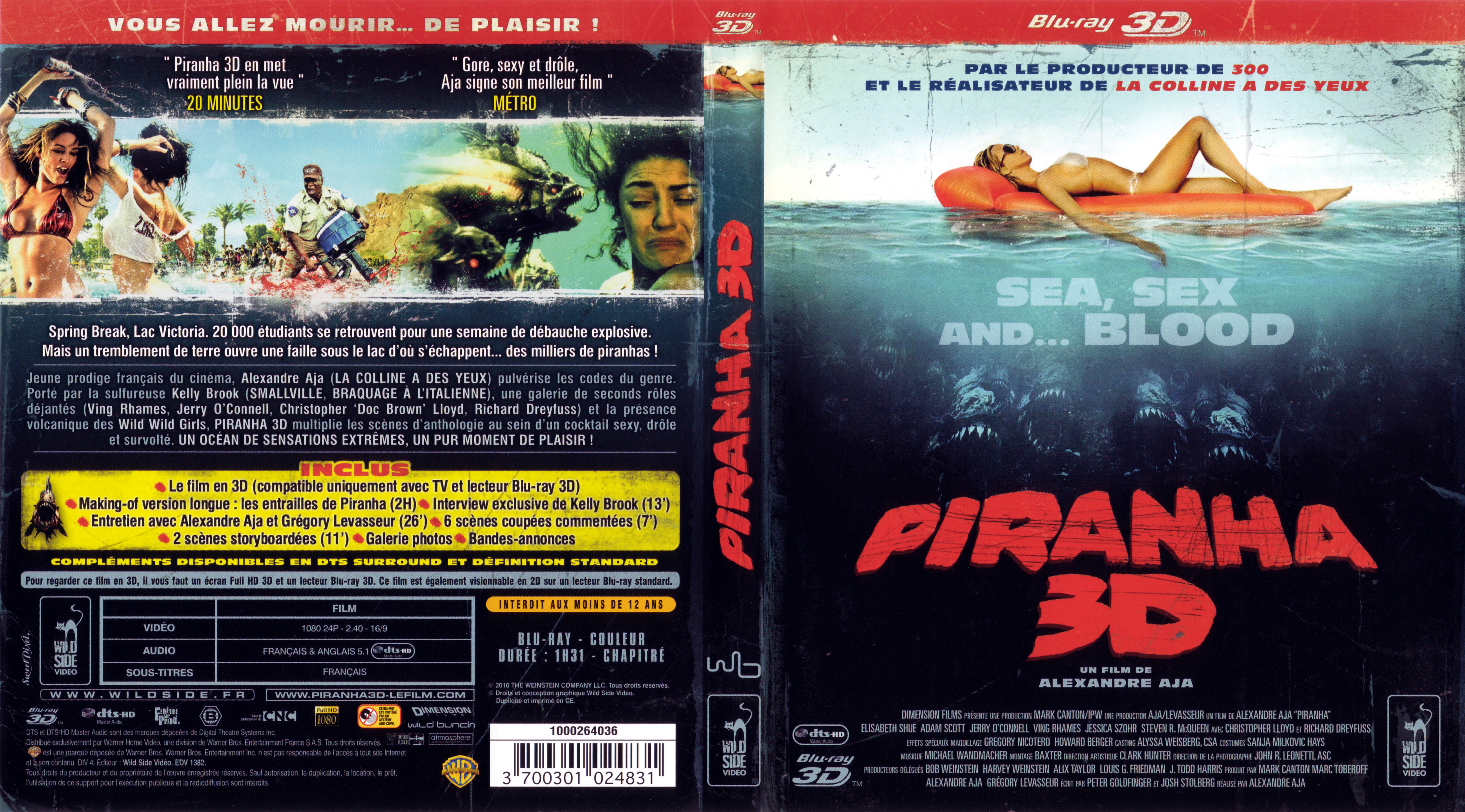 Jaquette DVD Piranha 3D (BLU-RAY) v3