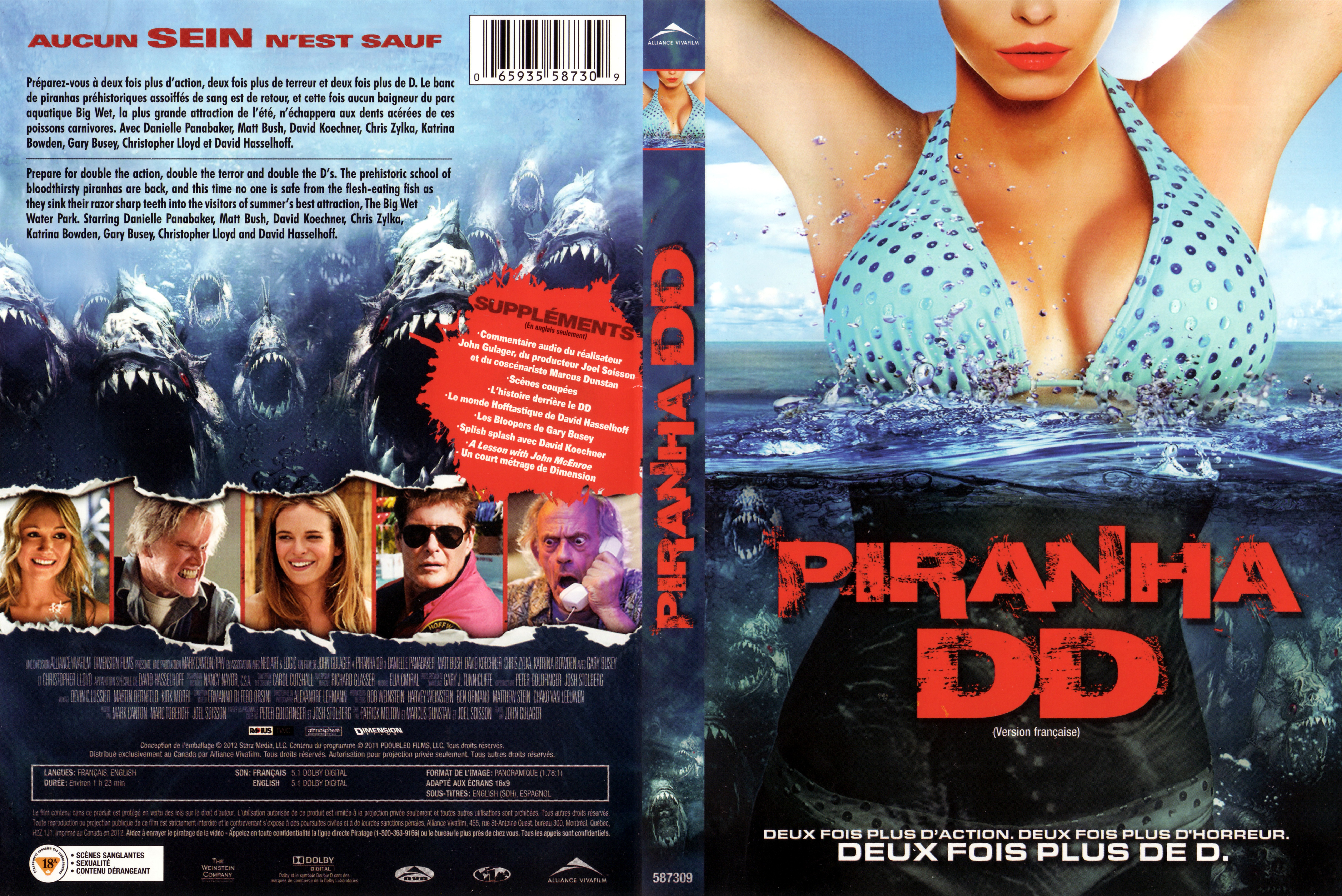 Jaquette DVD Piranha DD (Canadienne)