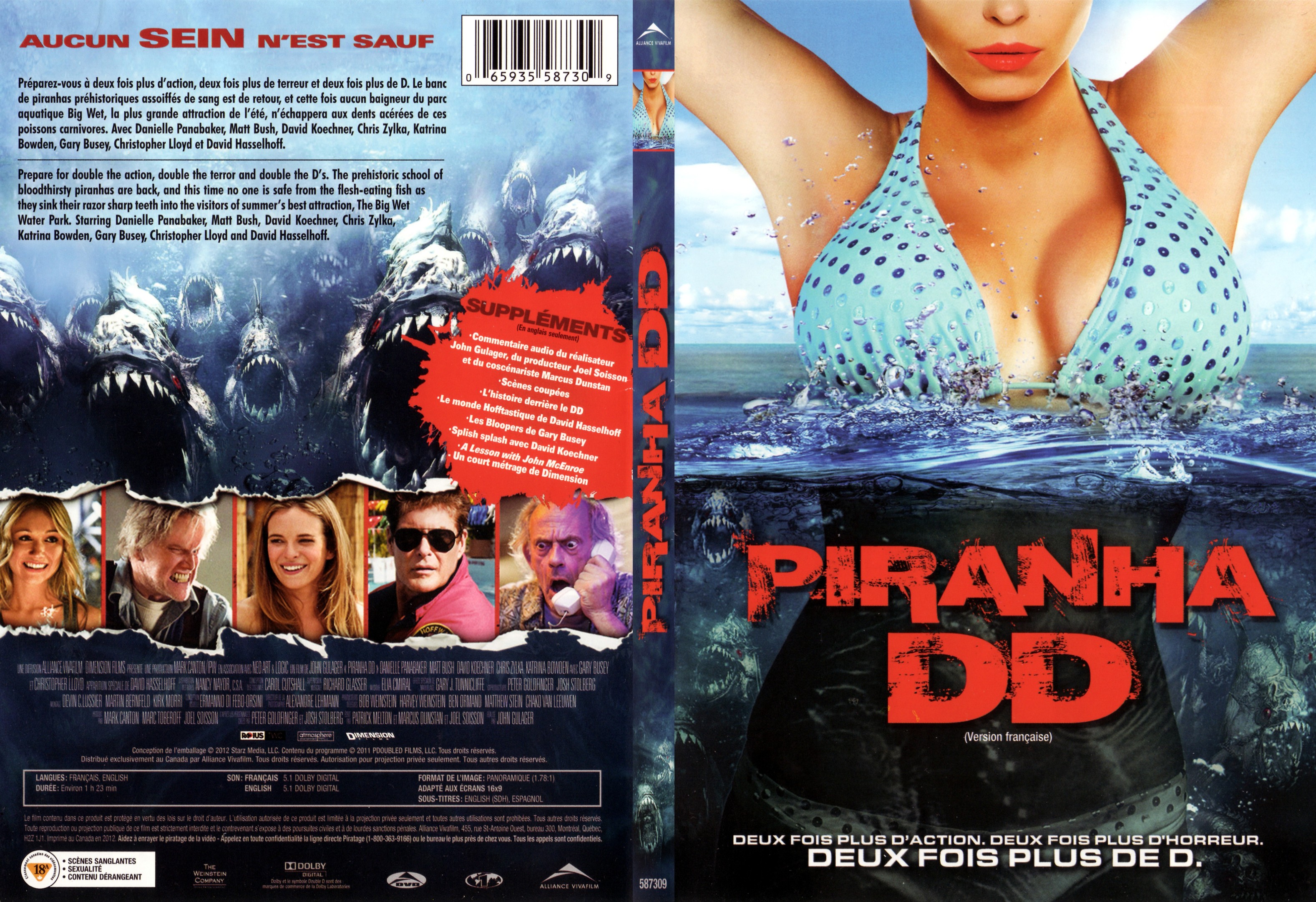 Jaquette DVD Piranha DD (Canadienne) - SLIM v2