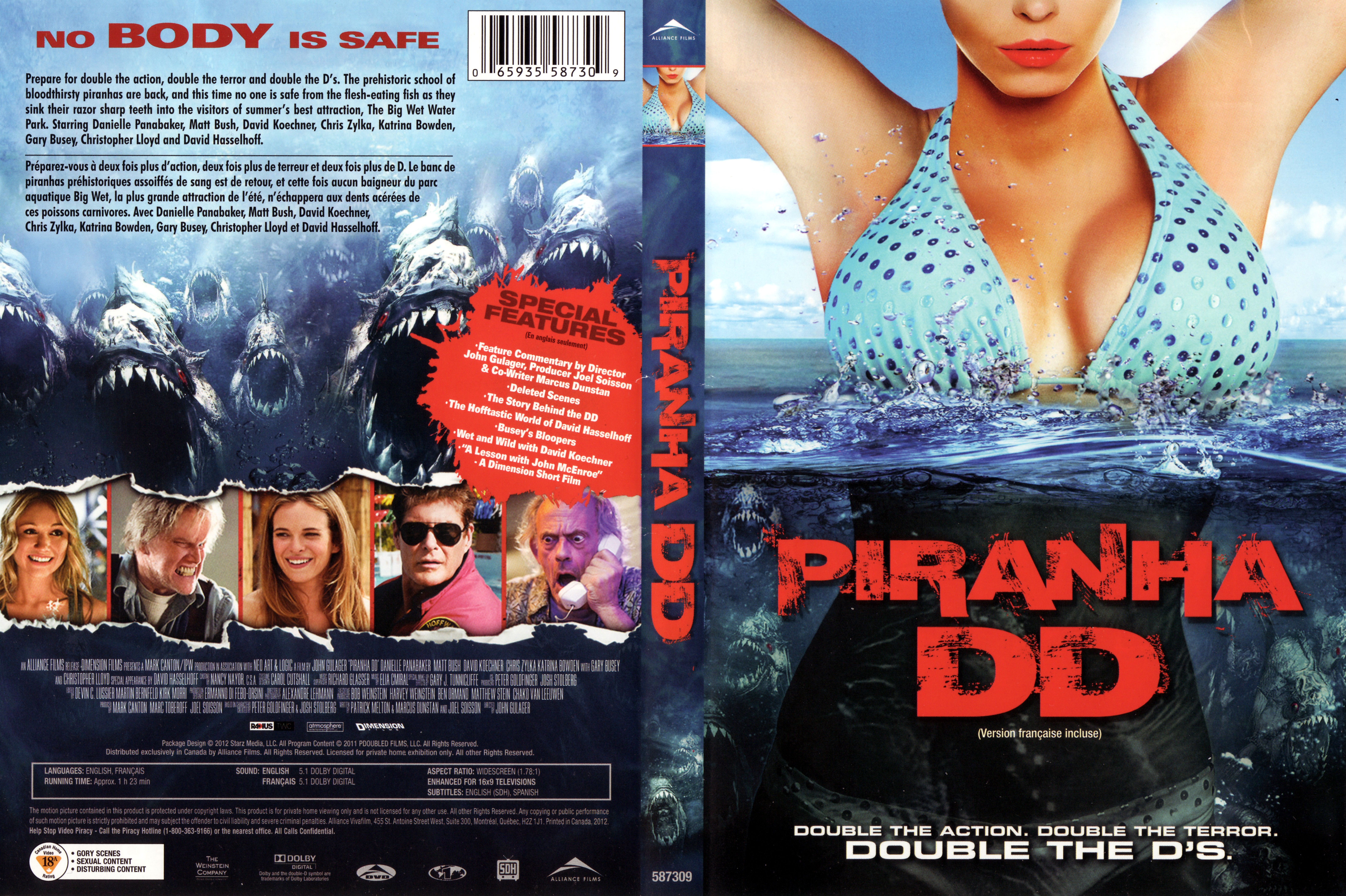 Jaquette DVD Piranha DD (Canadienne) v2