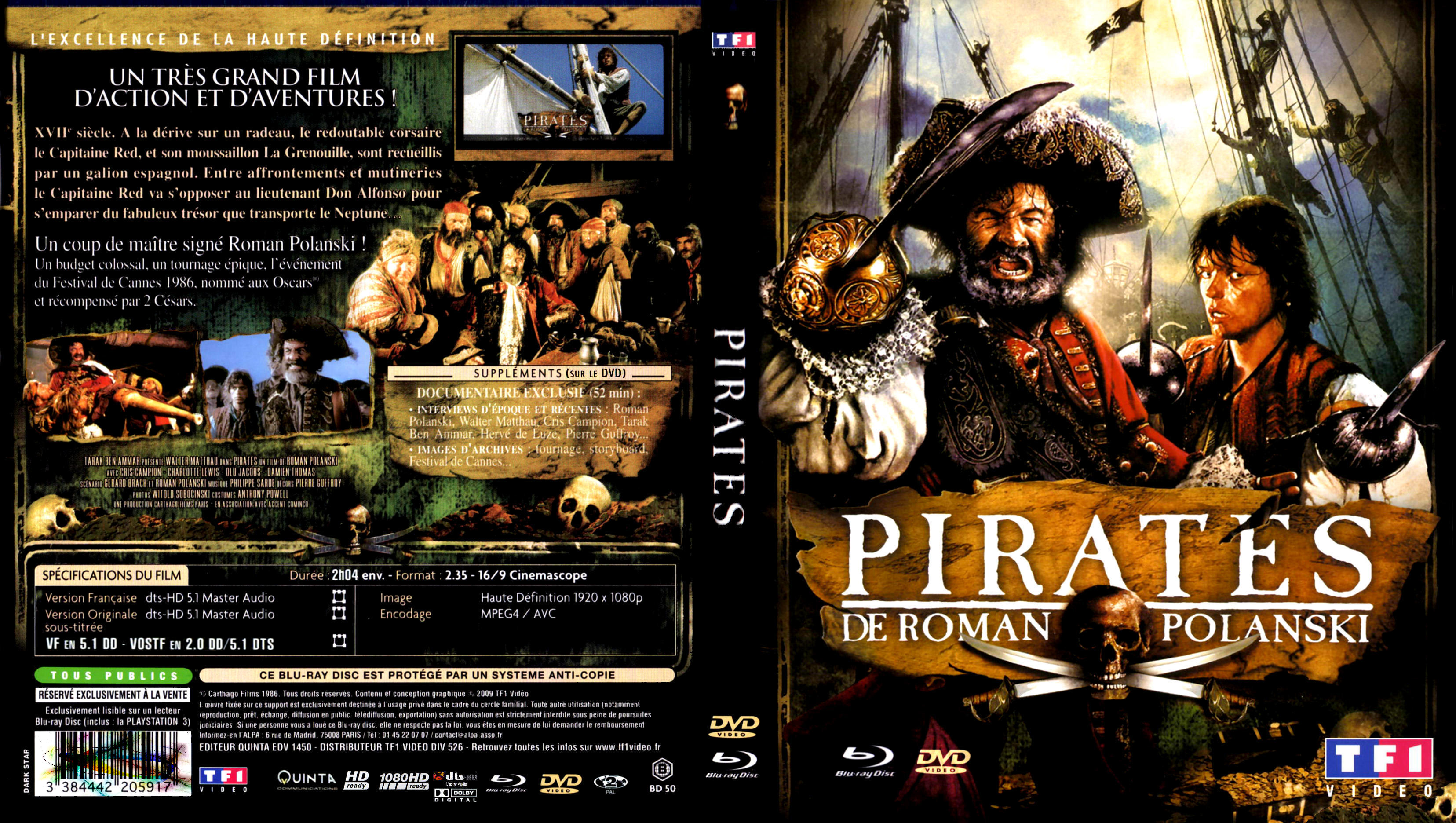 Jaquette DVD Pirates custom (BLU-RAY)