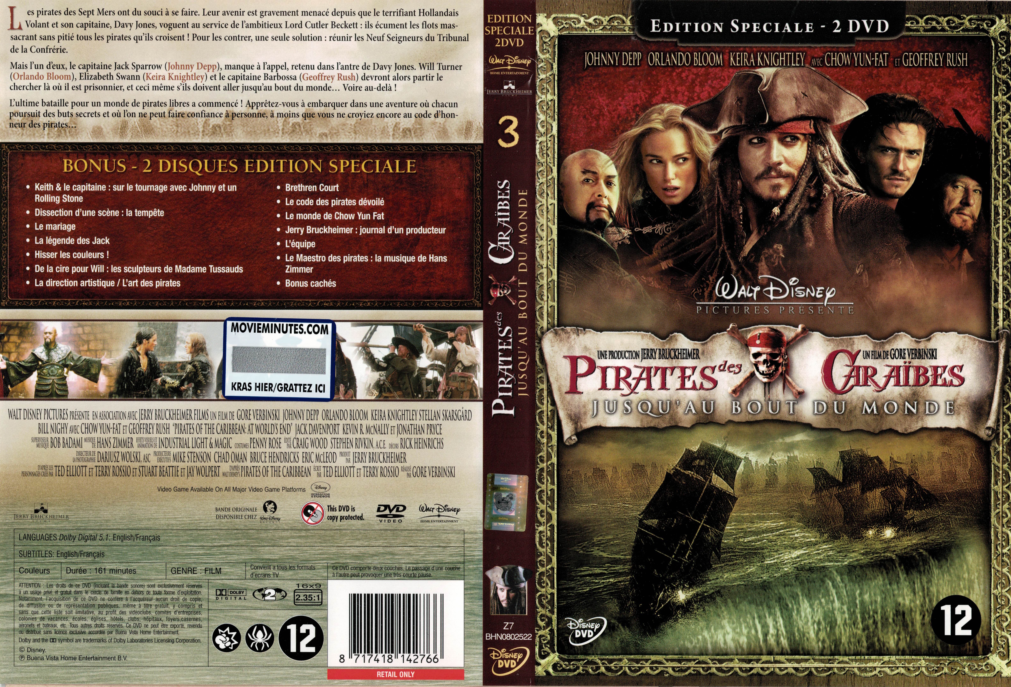 Jaquette DVD Pirates des Caraibes Jusqu