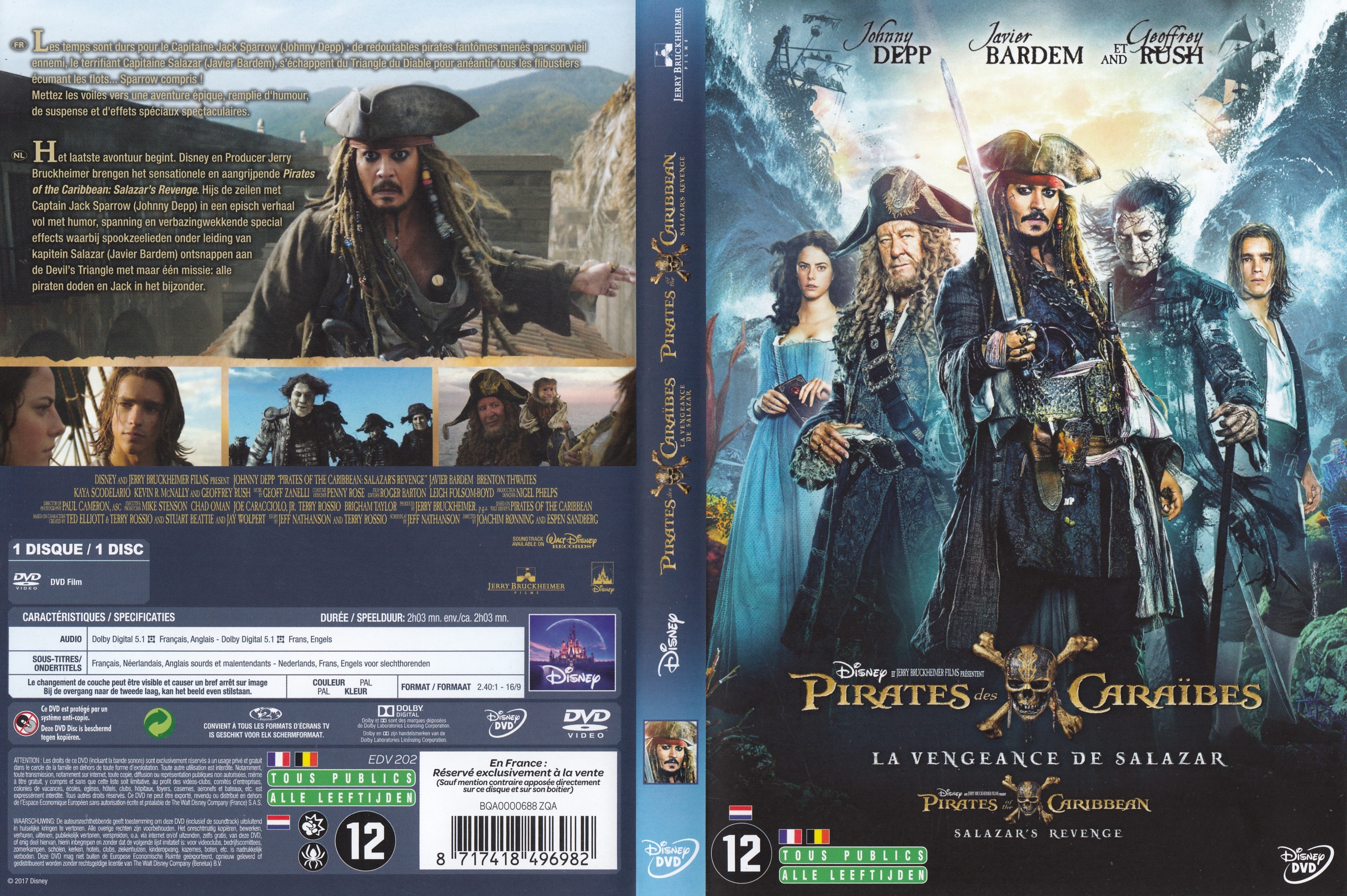 Jaquette DVD Pirates des Caraibes : La Vengeance de Salazar