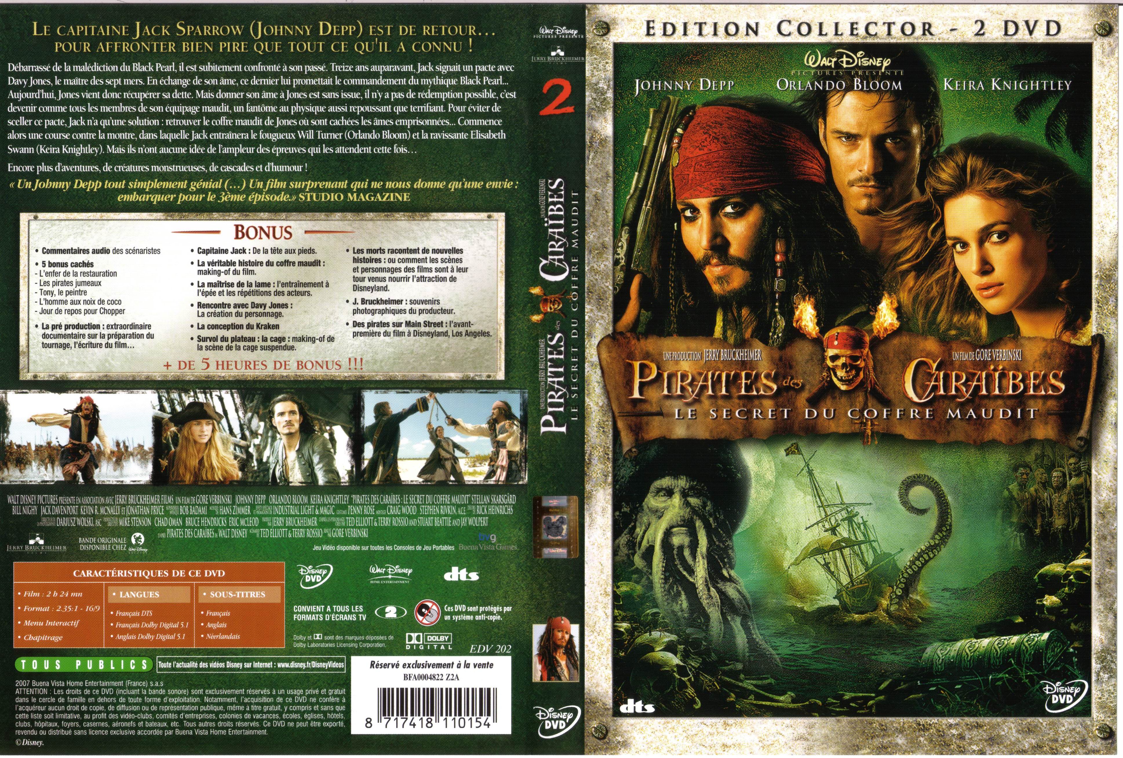 Jaquette DVD Pirates des caraibes 2 v2
