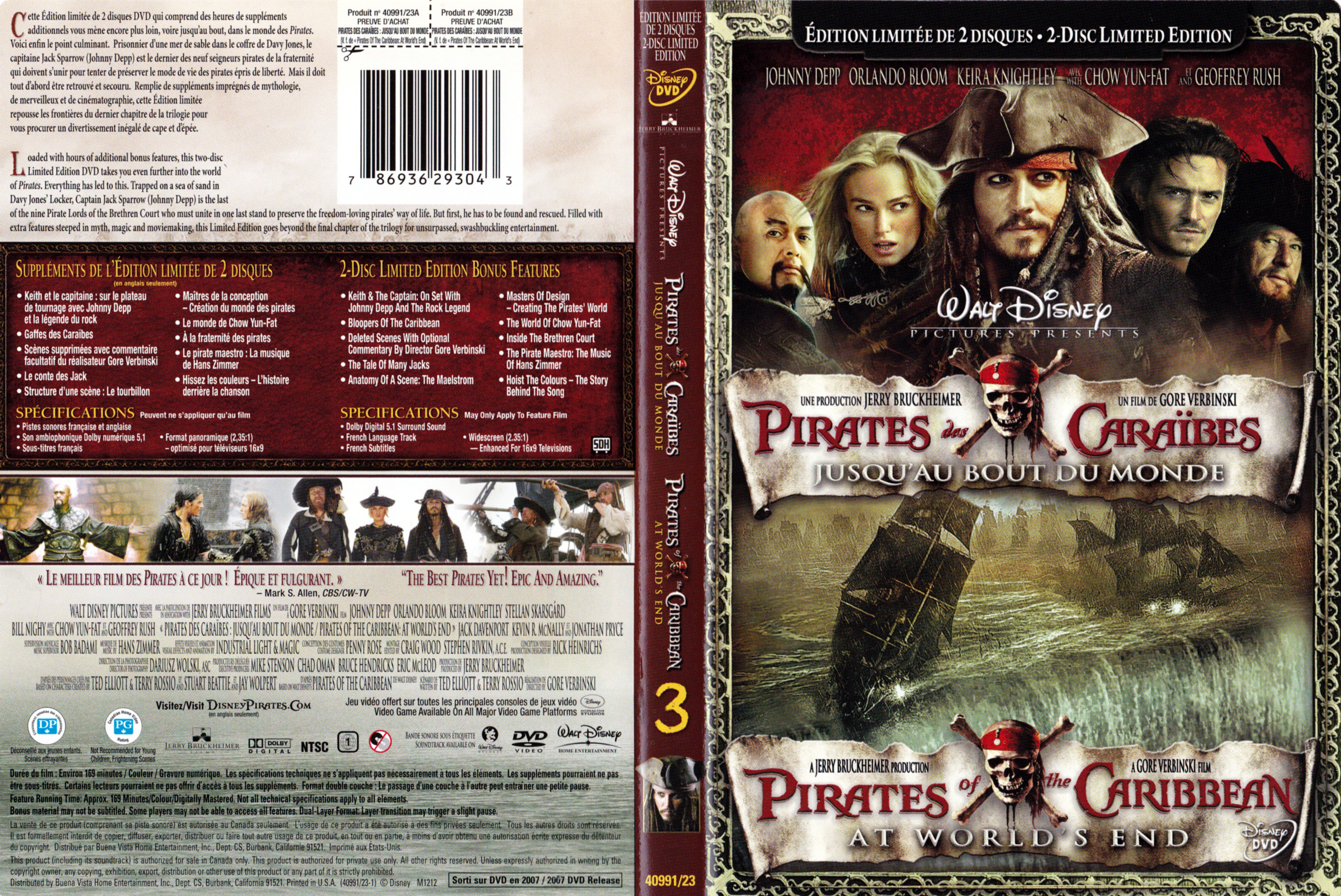 Jaquette DVD Pirates des caraibes Jusqu
