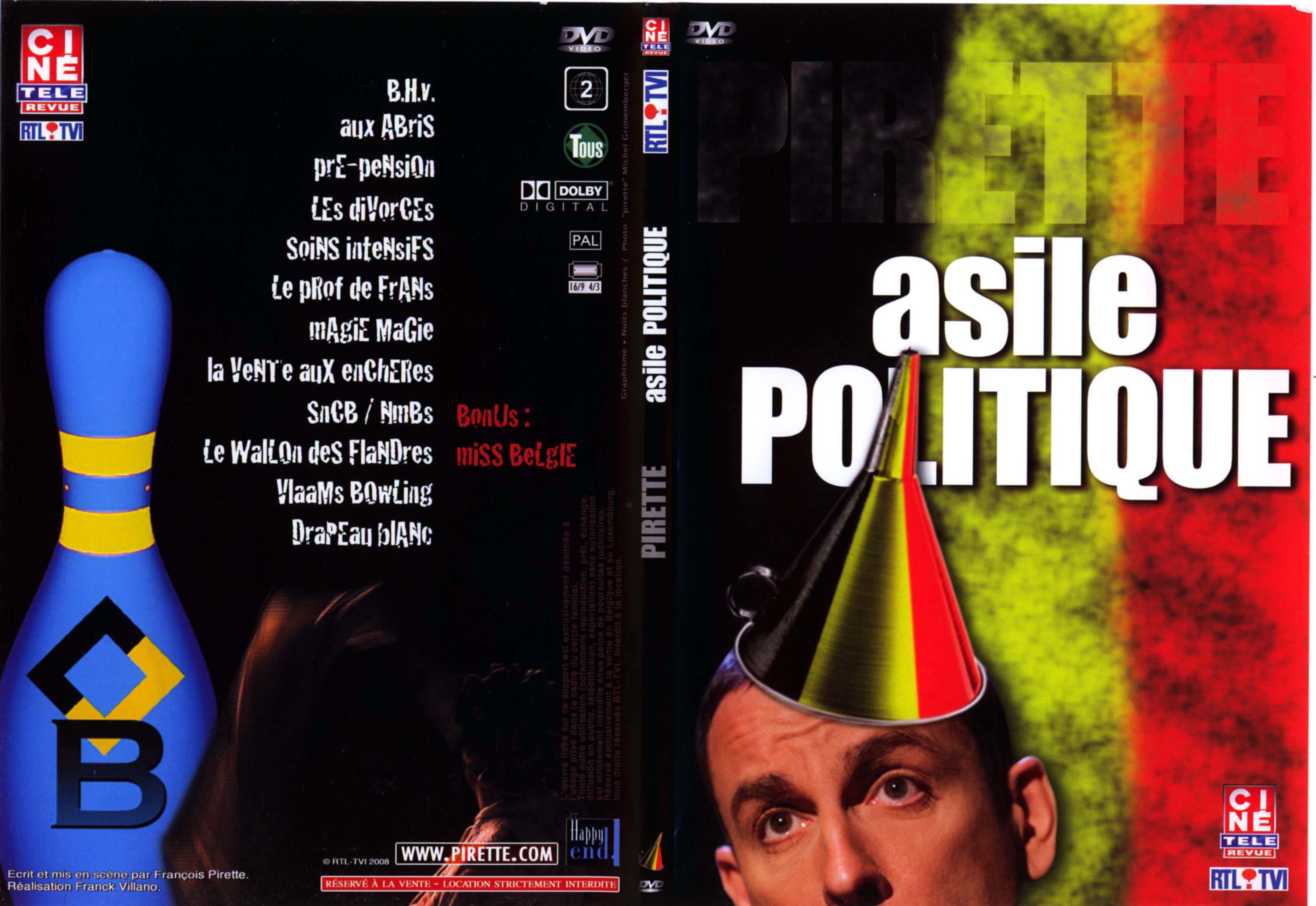 Jaquette DVD Pirette Asile politique