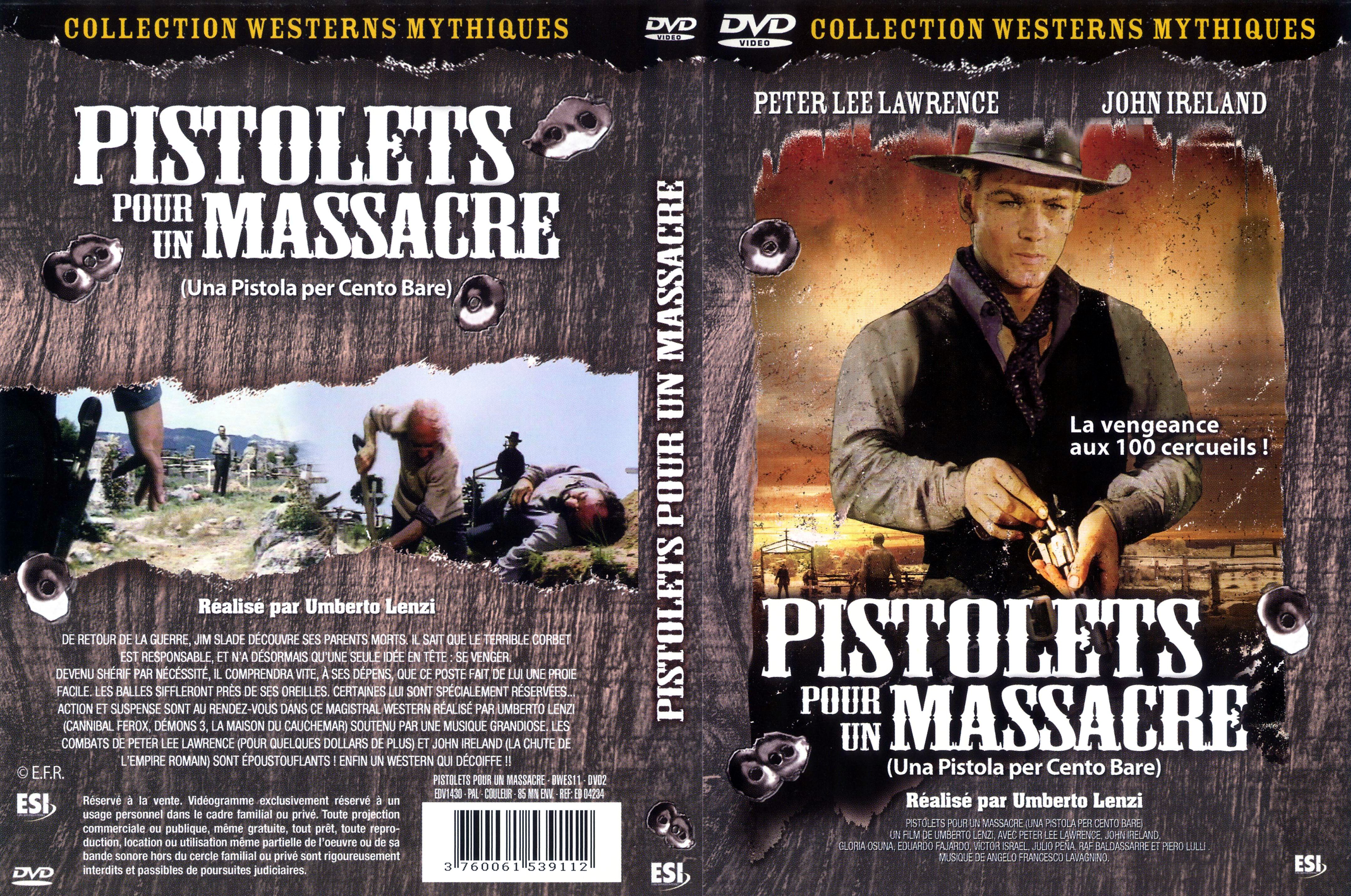 Jaquette DVD Pistolets pour un massacre
