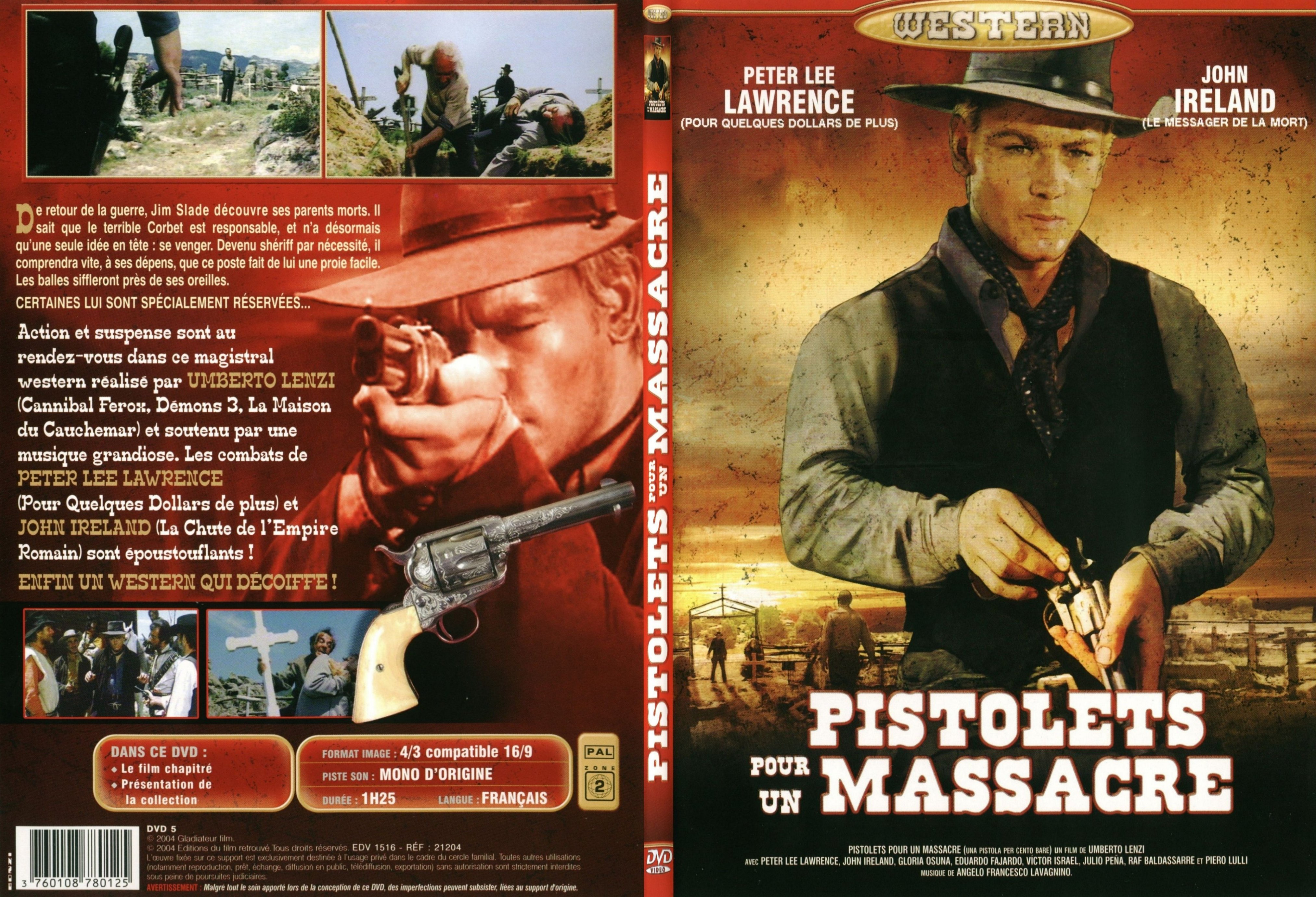 Jaquette DVD Pistolets pour un massacre - SLIM