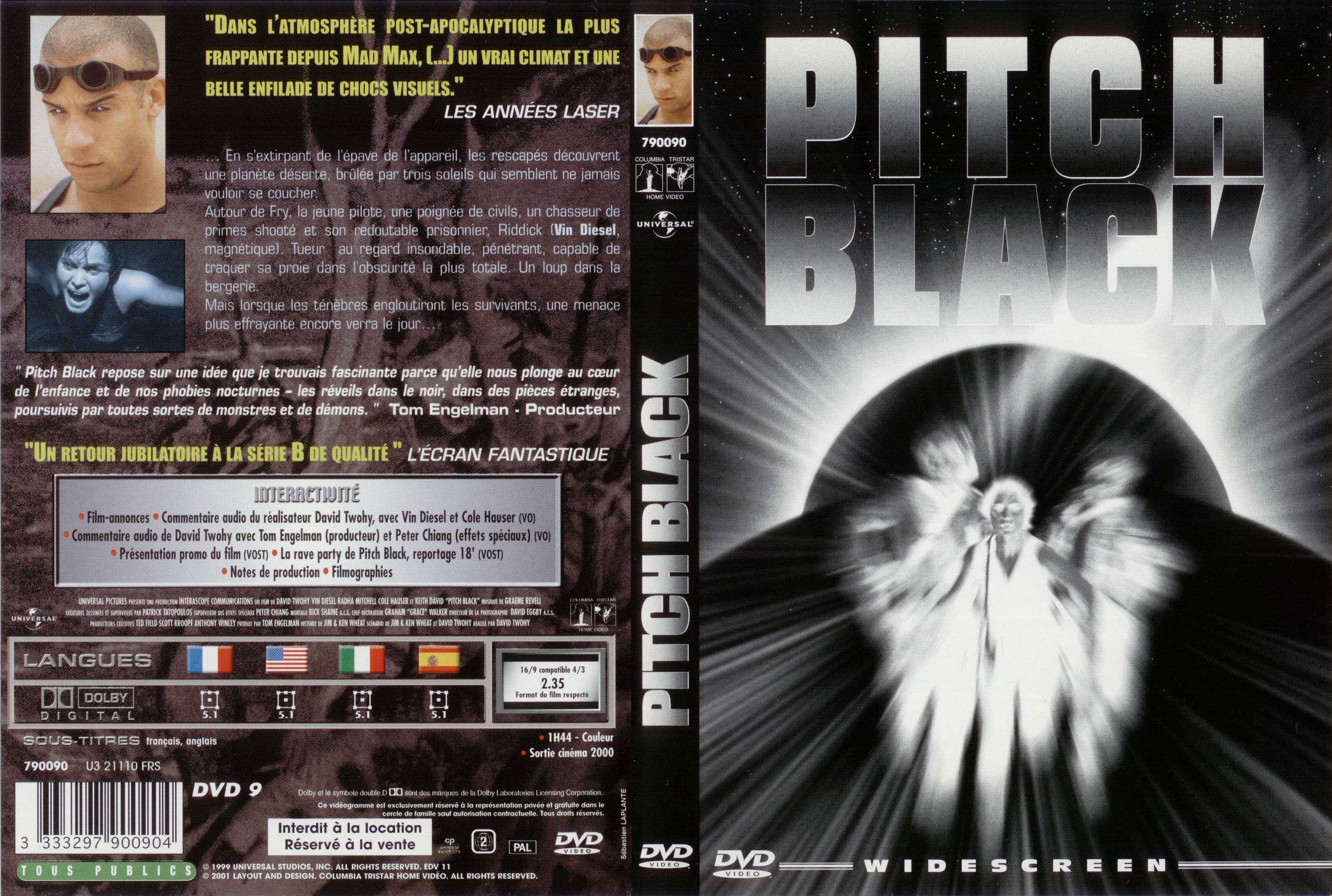 Jaquette DVD Pitch Black
