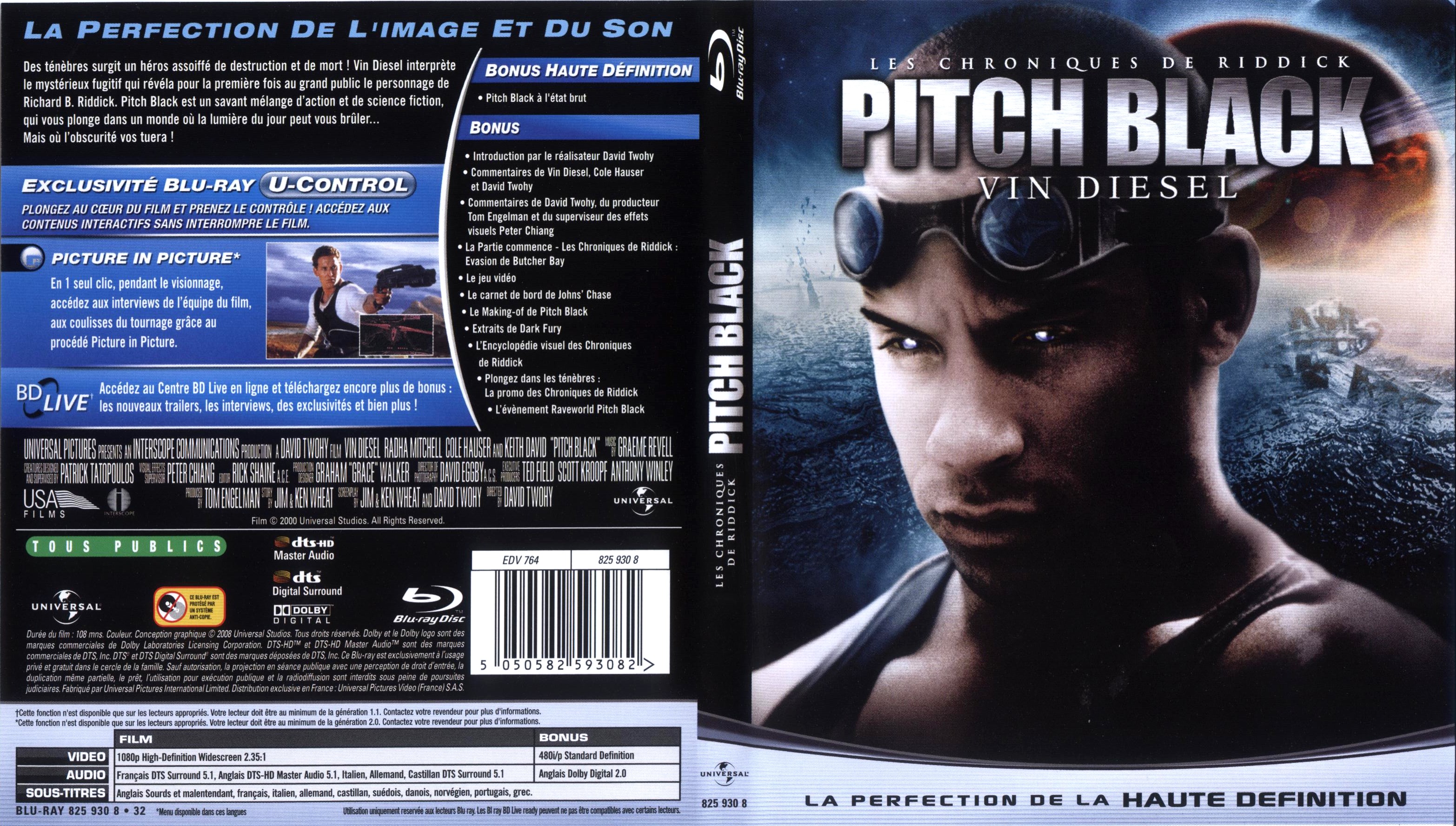 Jaquette DVD Pitch Black (BLU-RAY)
