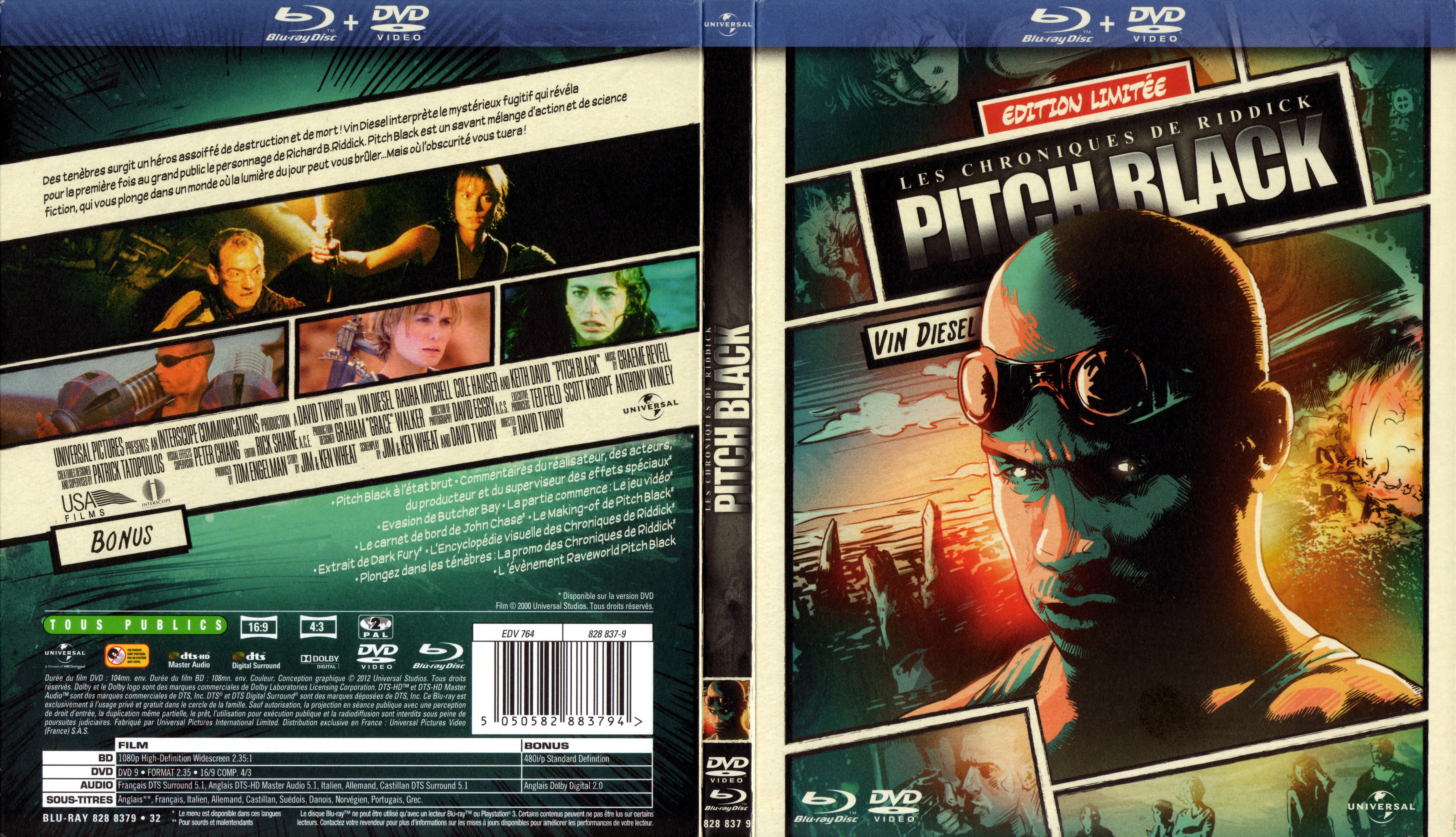 Jaquette DVD Pitch Black (BLU-RAY) v2